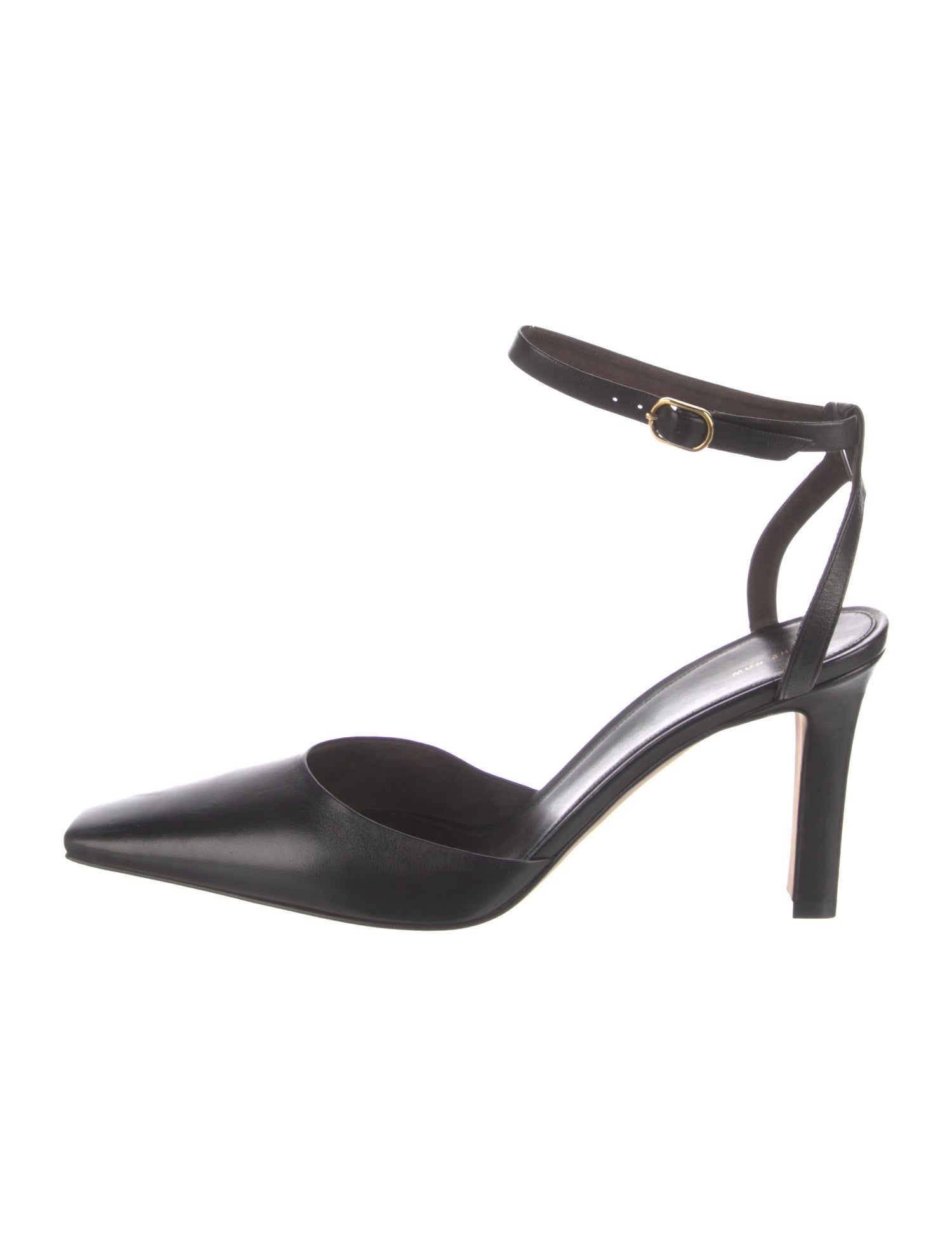 The Row Satin D'Orsay Pumps