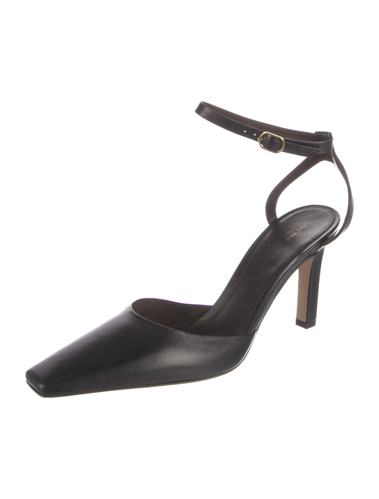 The Row Satin D'Orsay Pumps