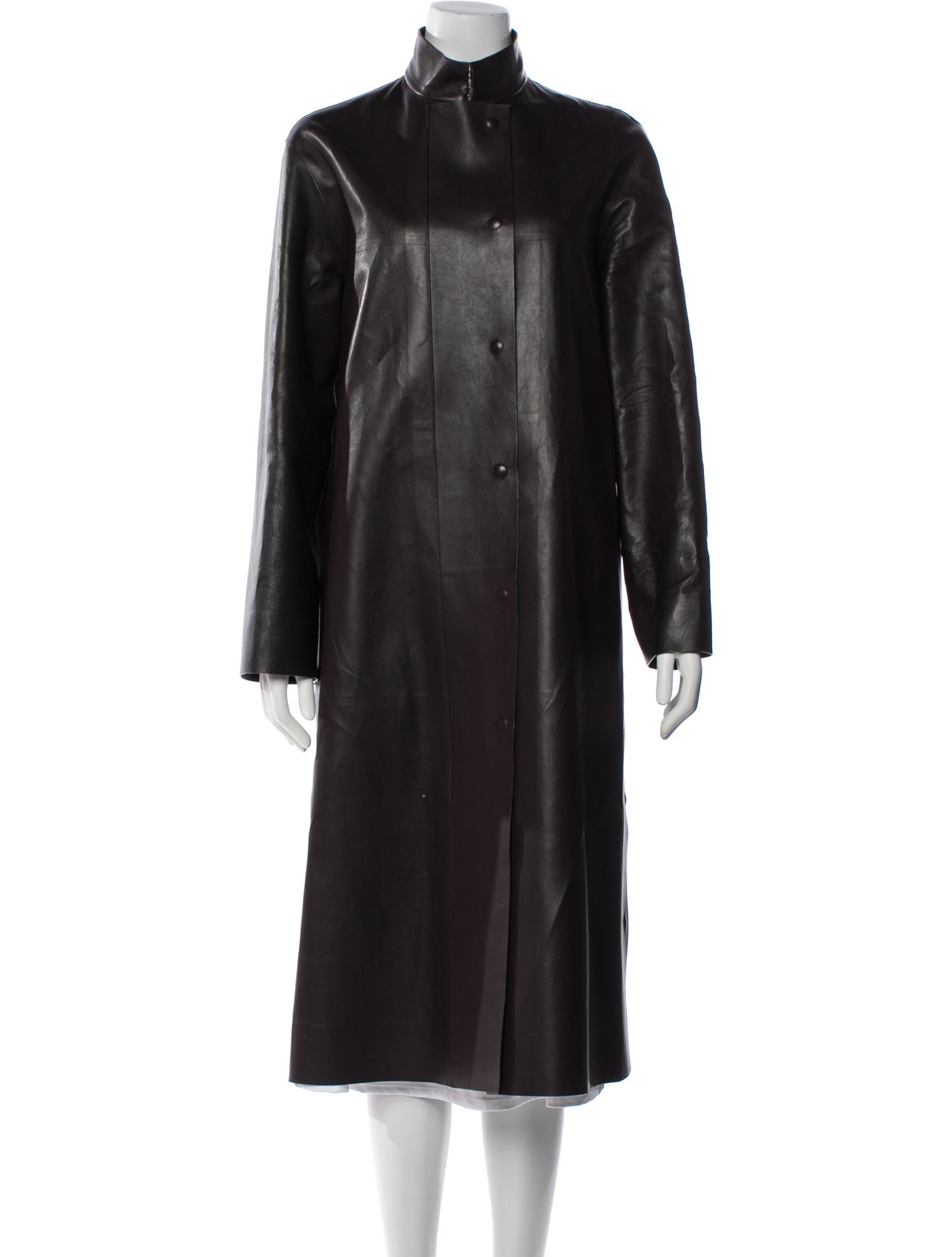 The Row Lambskin Trench Coat