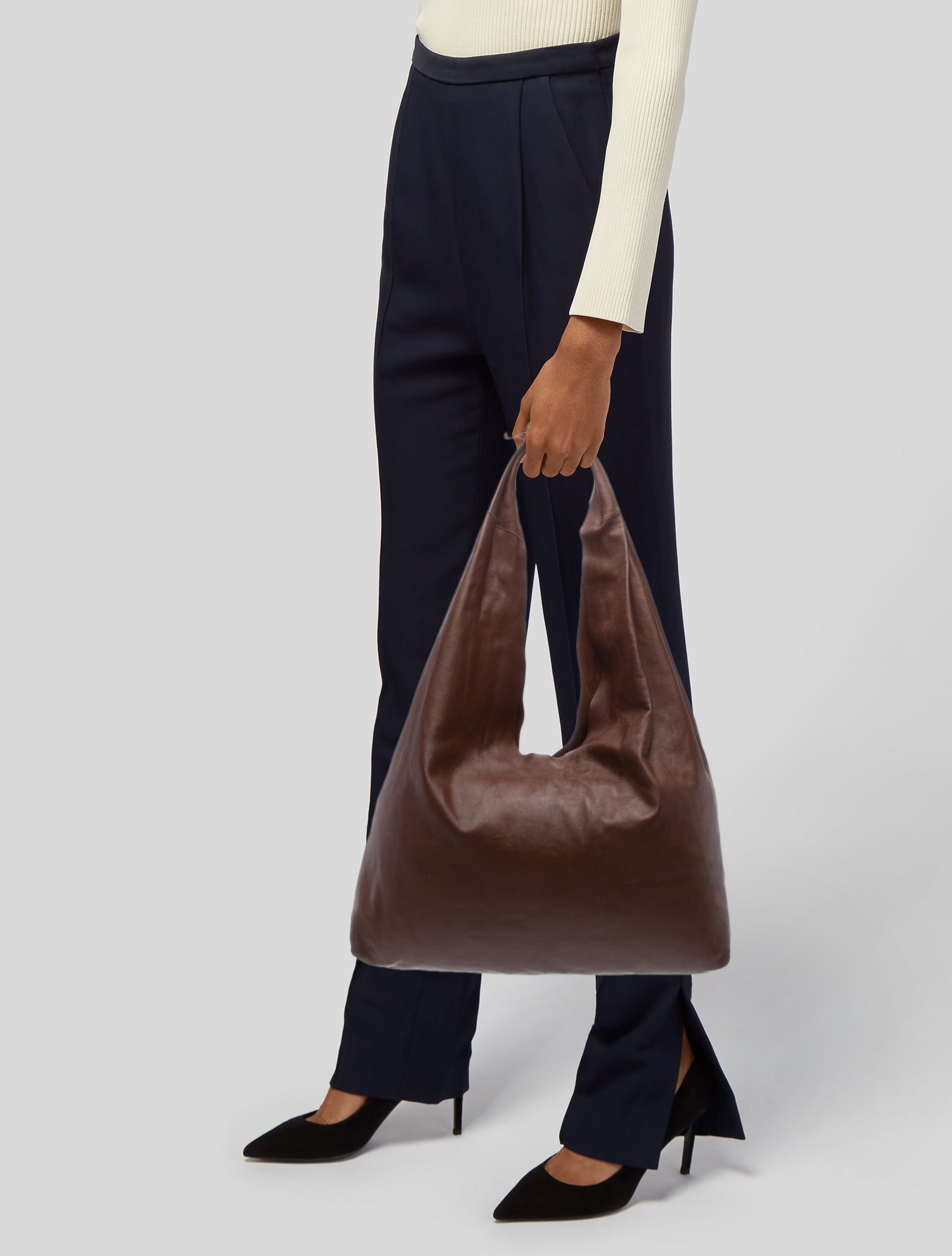 The Row Leather Hobo
