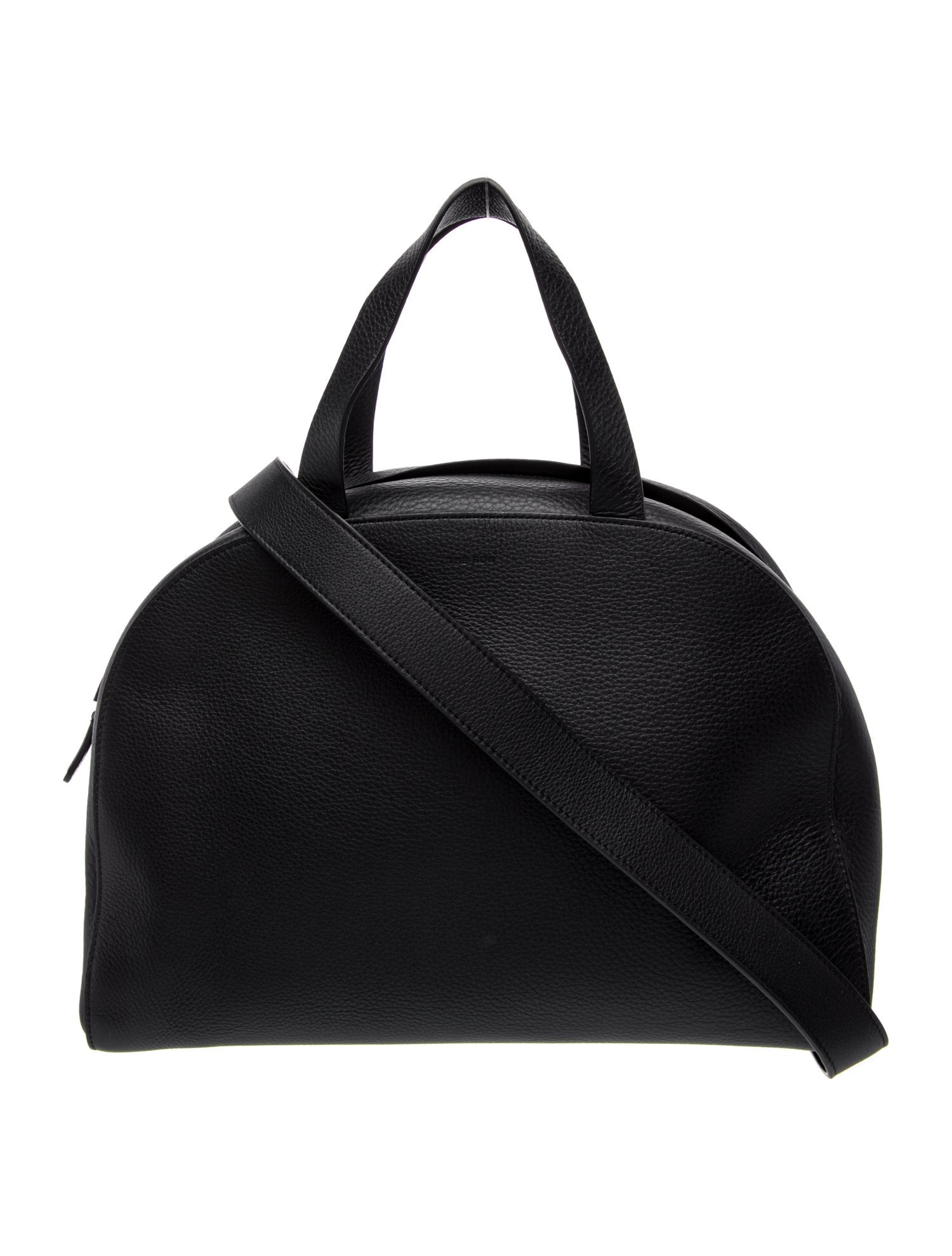 The Row Leather Black EW Bowling Medium