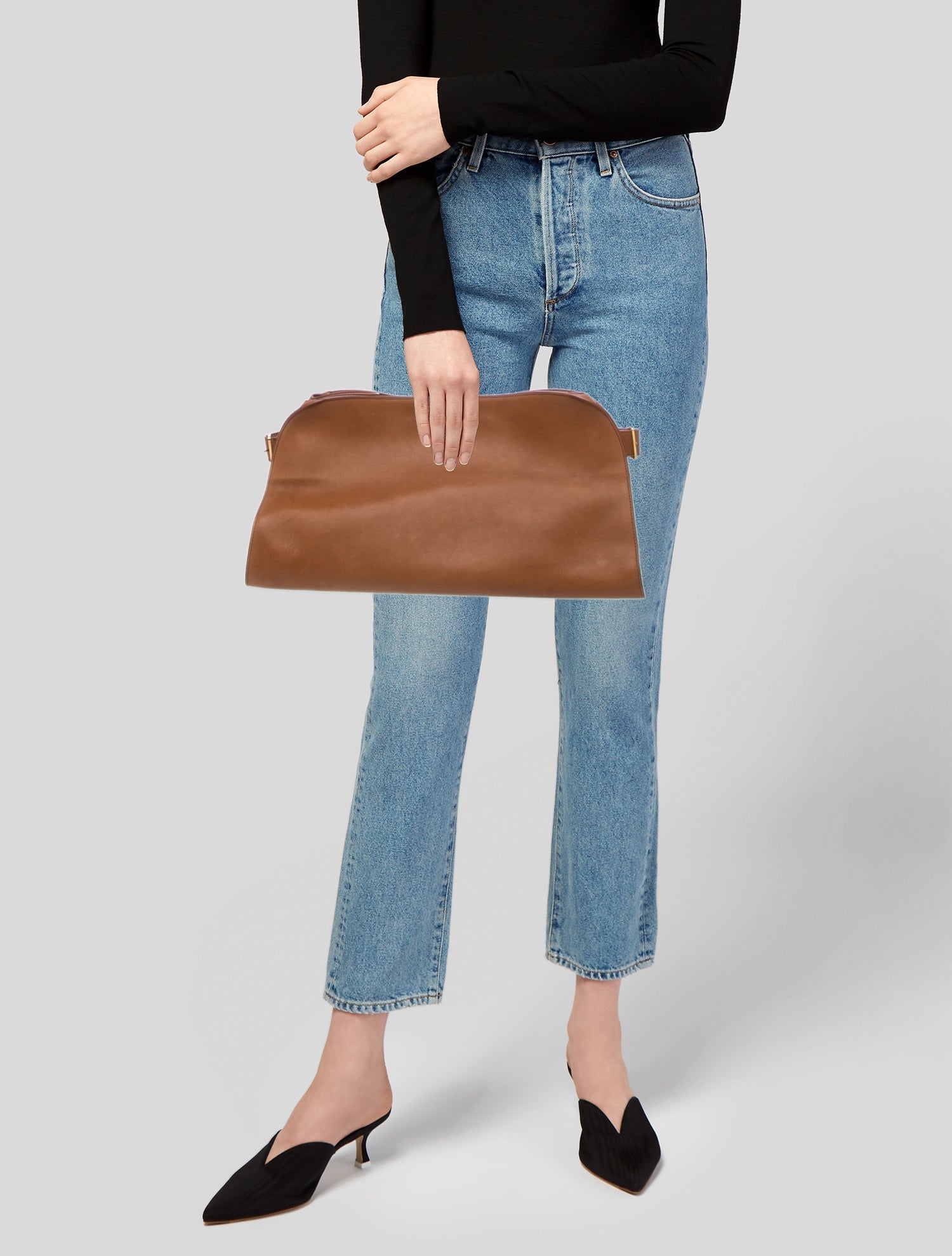 The Row Leather Margaux East West