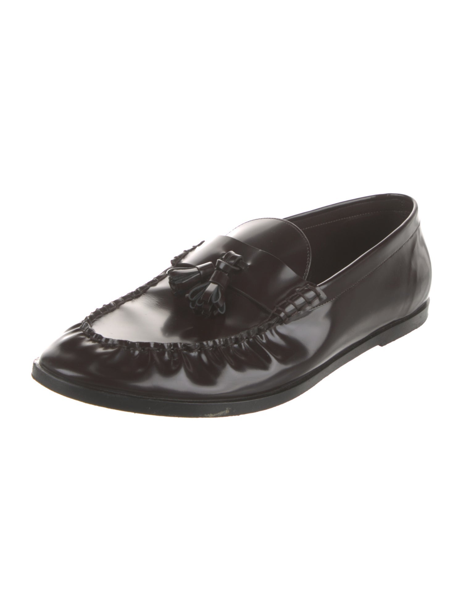 The Row Leather Tassel Accents Loafers