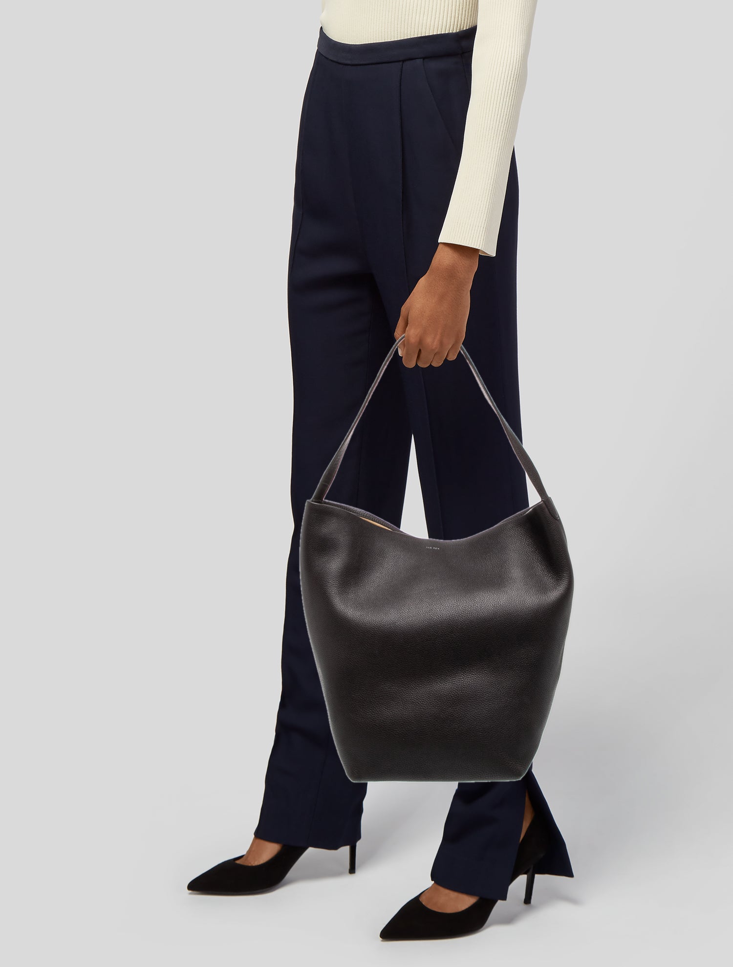 The Row Leather N/S Park Tote