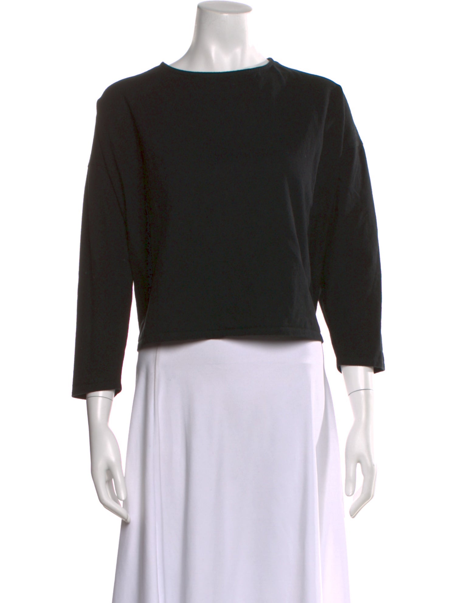 The Row Crew Neck Three-Quarter Sleeve Top