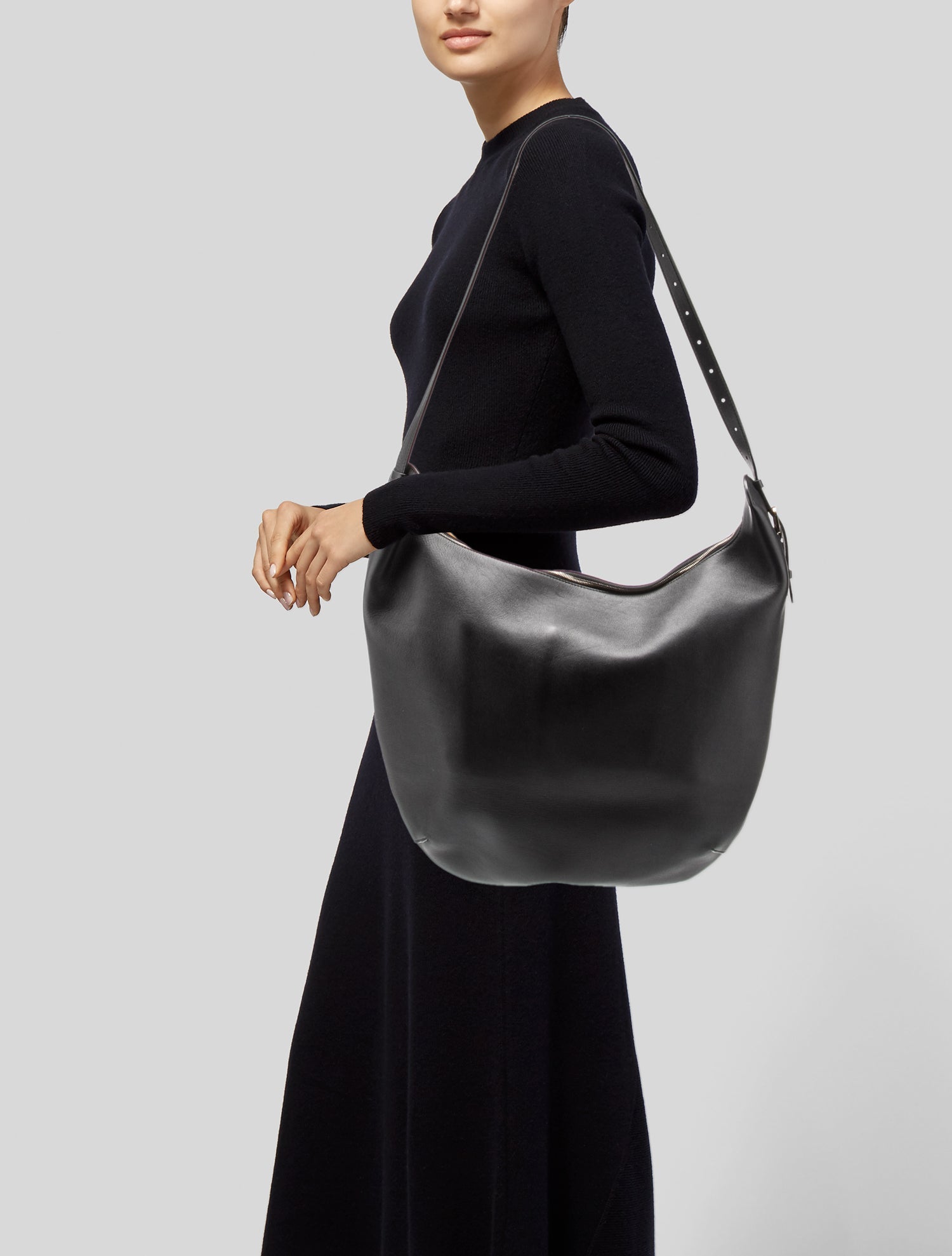 The Row Leather N/S Allie