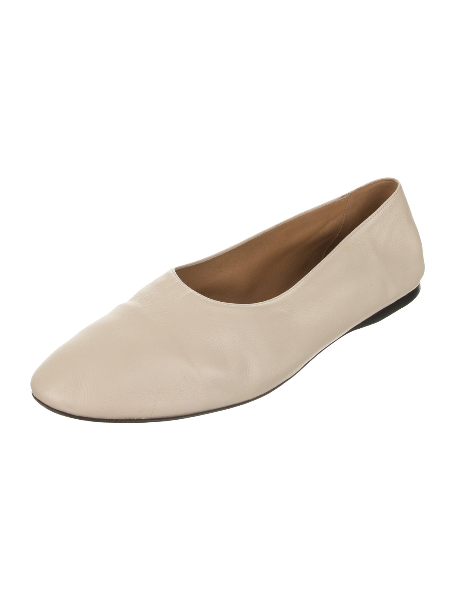 The Row Leather Ballet Flats