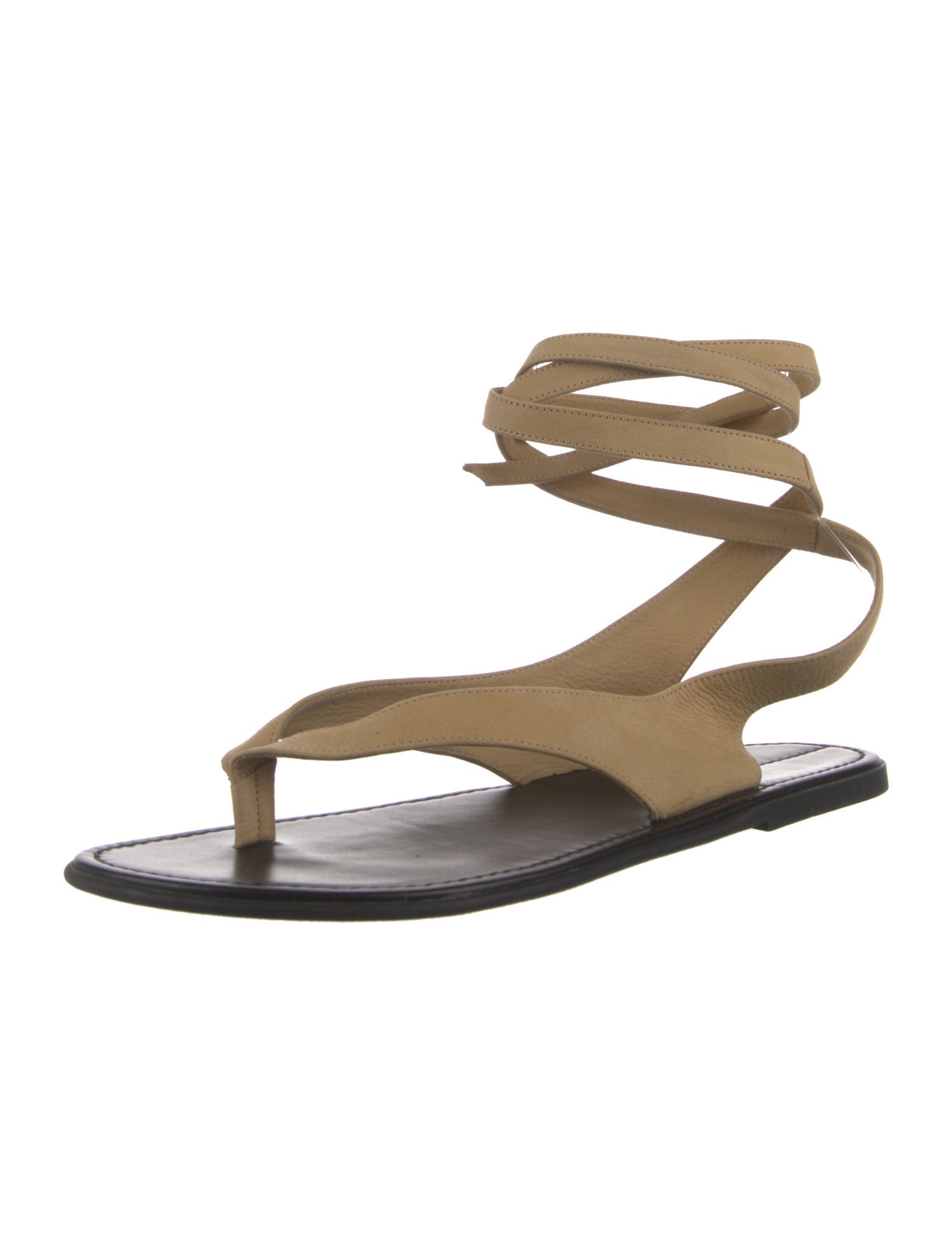 The Row Beach Sandal Leather Gladiator Sandals