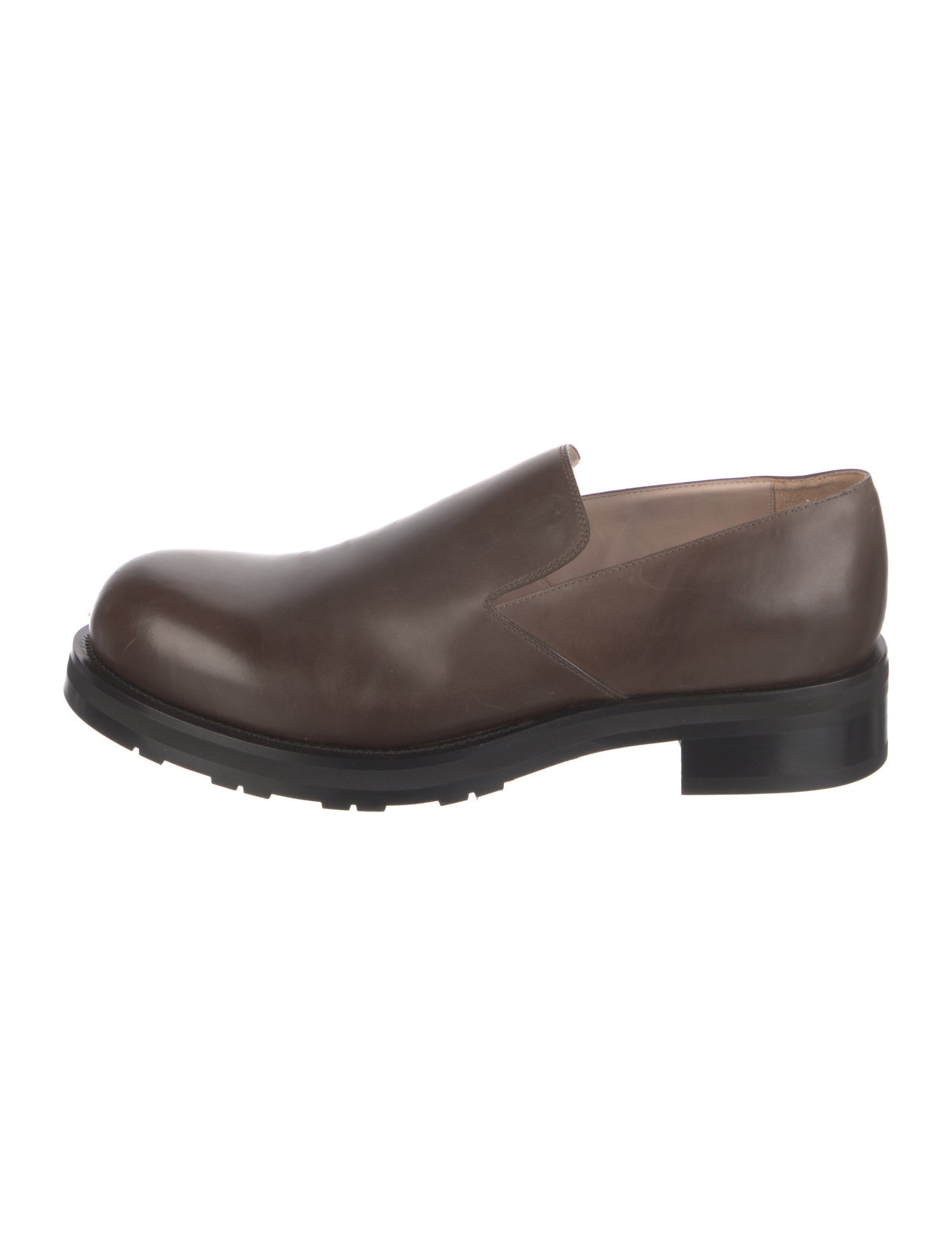 The Row Lug Sole Leather Dress Loafers