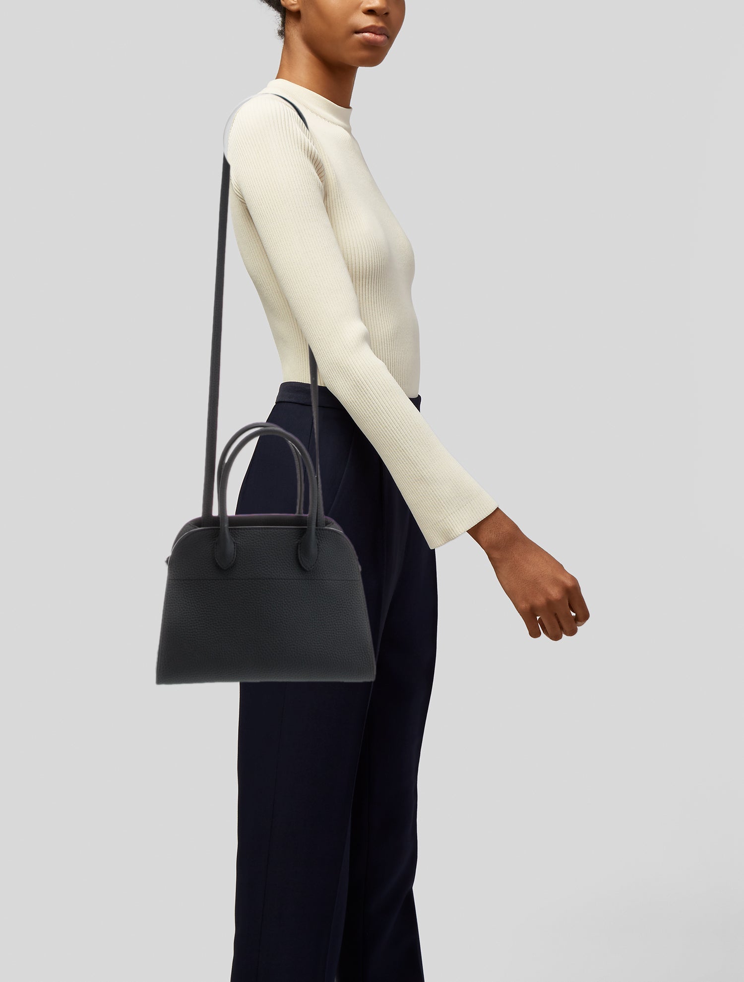 The Row Calfskin Soft Margaux w/ Strap 10