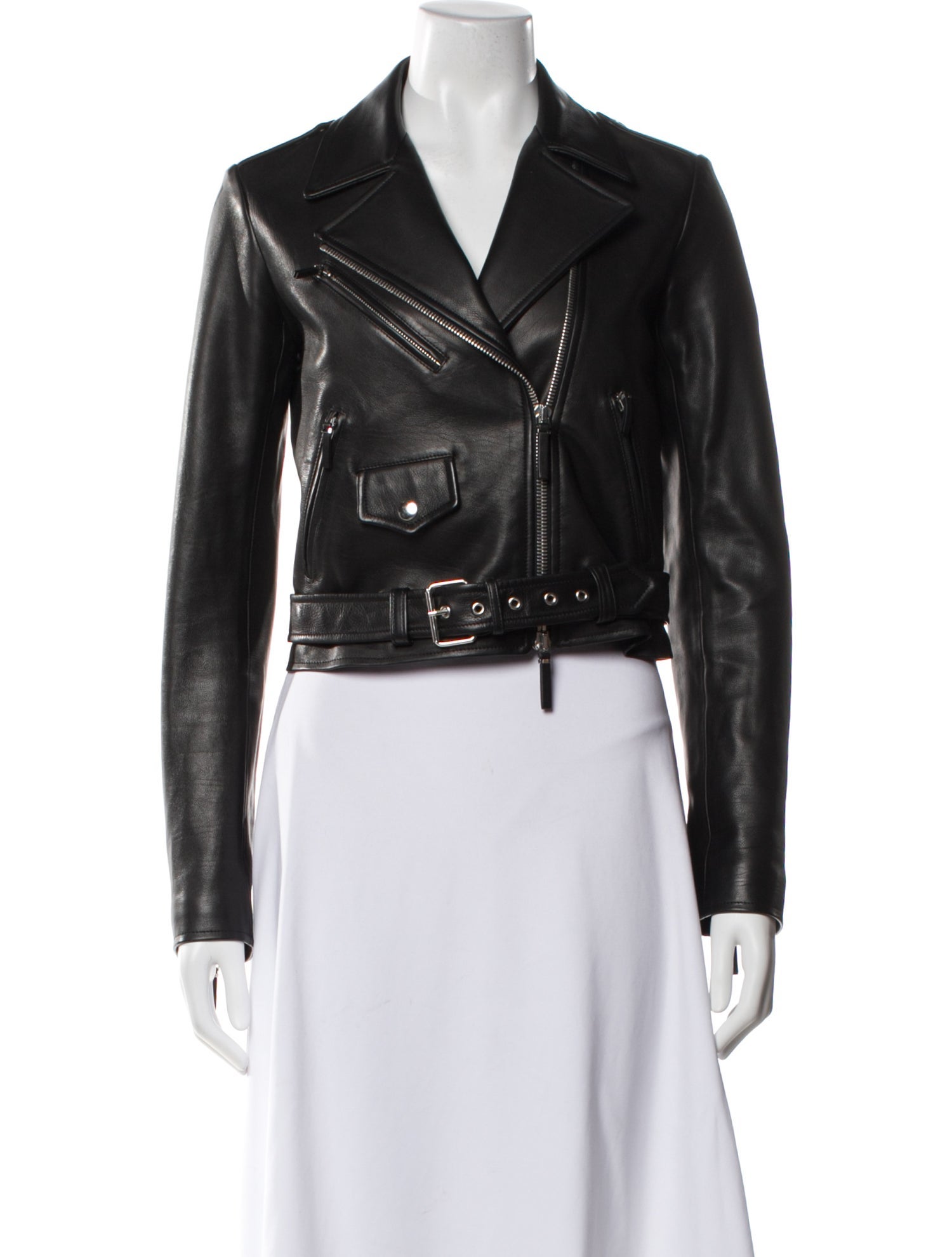 The Row Leather Biker Jacket