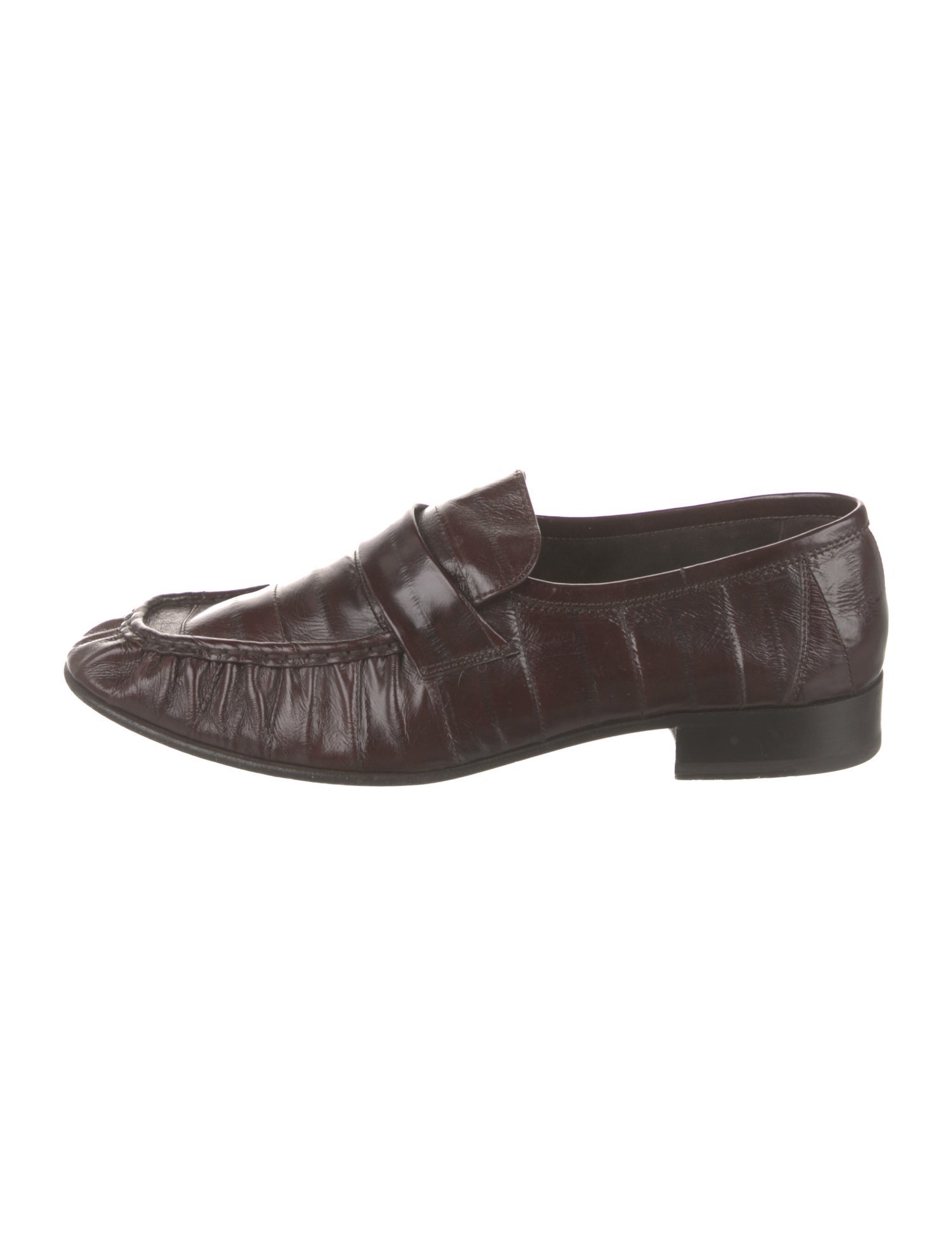 The Row Soft Eel Skin Loafers
