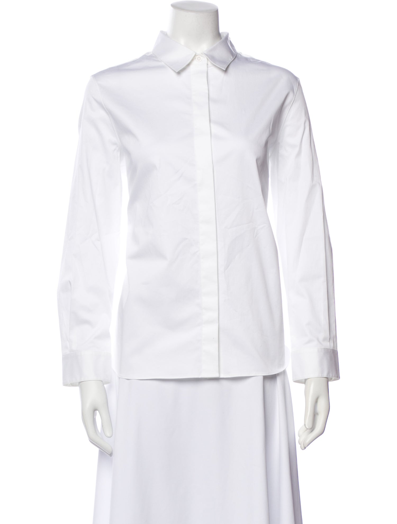 The Row Long Sleeve Button-Up Top