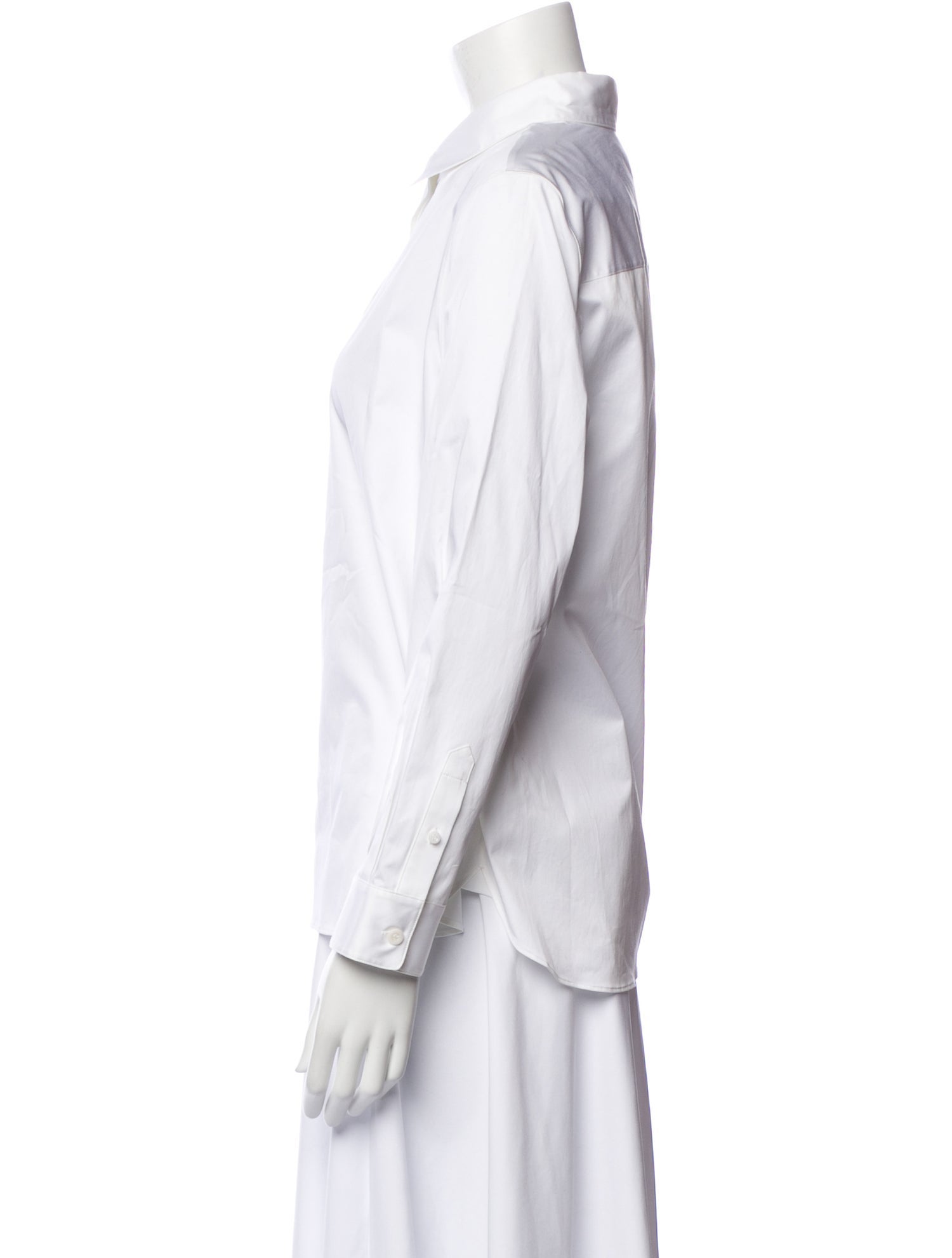 The Row Long Sleeve Button-Up Top