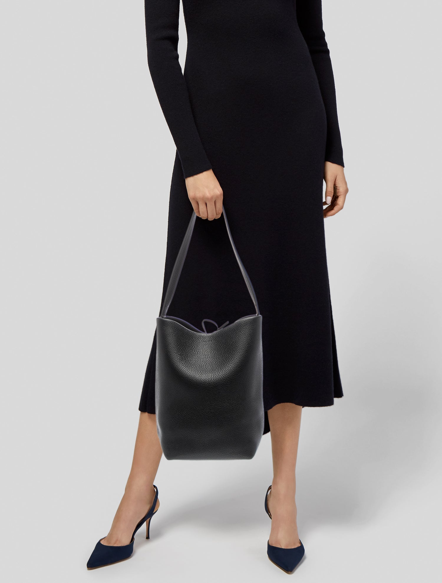 The Row Leather N/S Park Tote