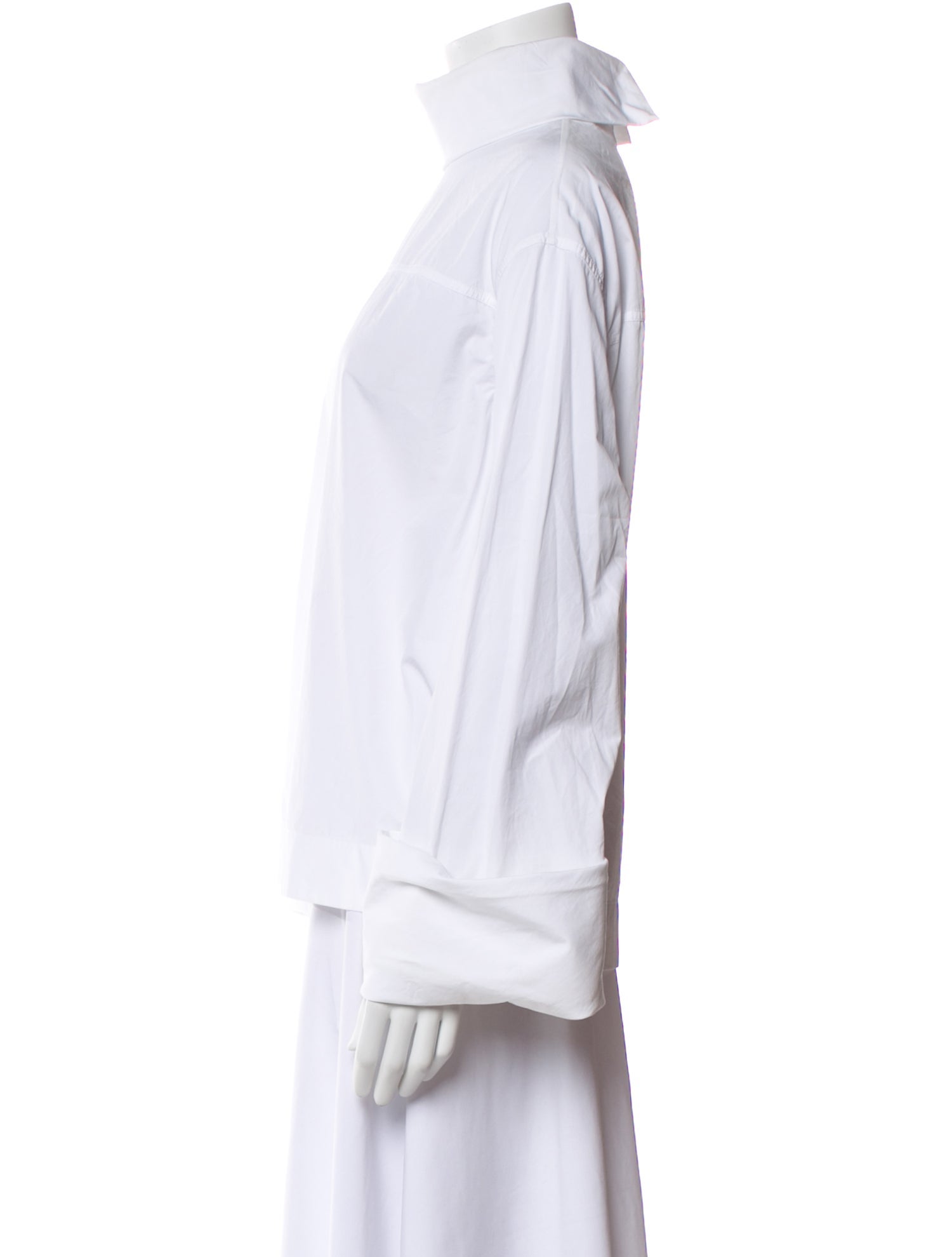 The Row Turtleneck Long Sleeve Blouse