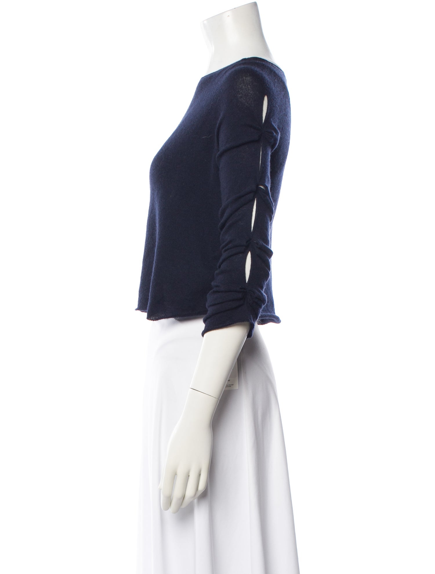 The Row Cashmere Bateau Neckline Sweater