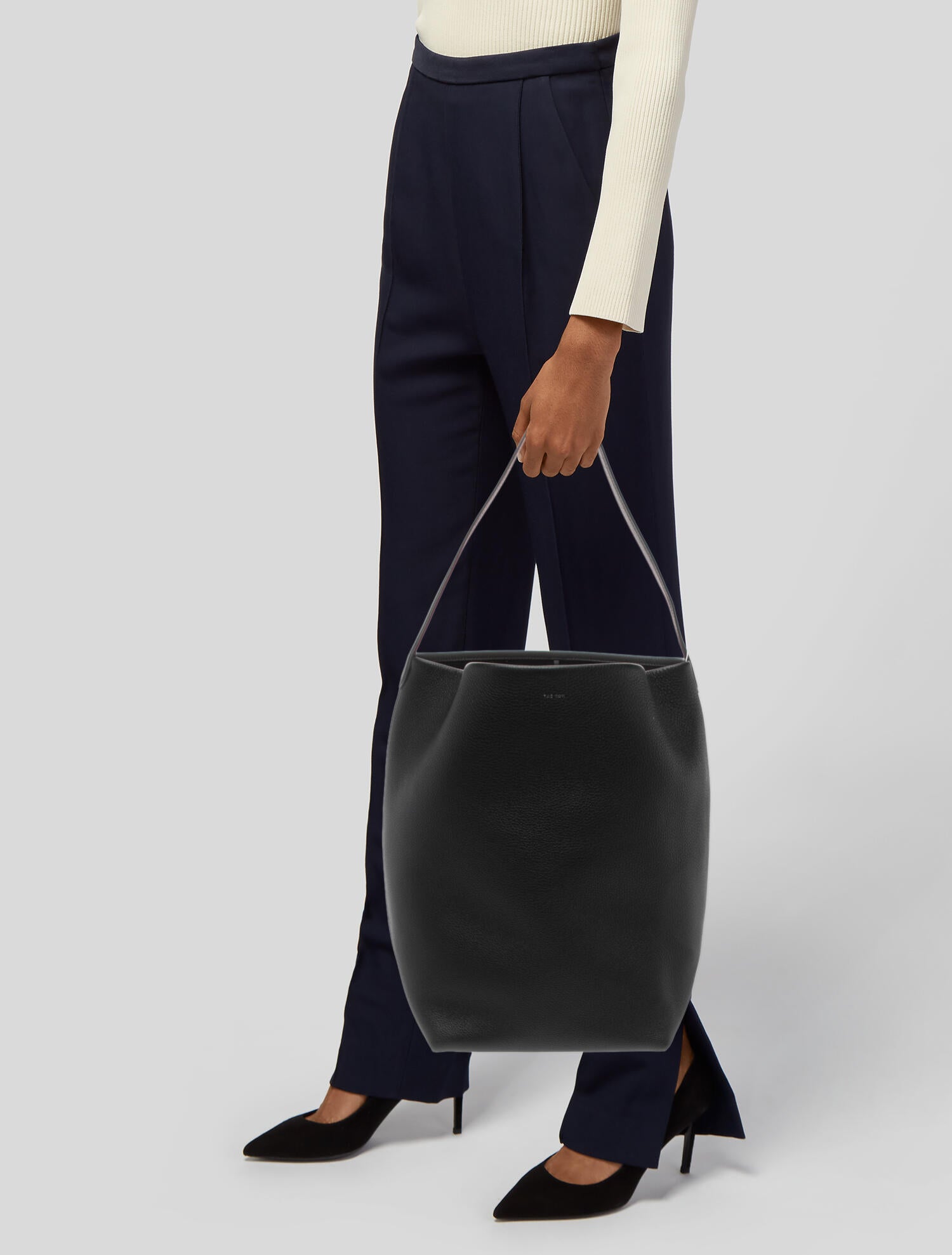 The Row Leather Large N/S Park Tote