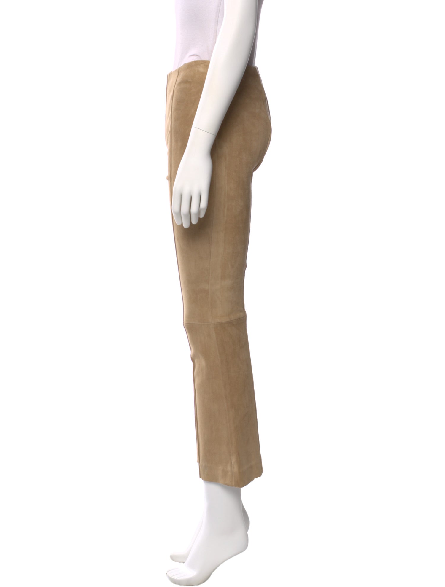 The Row Leather Straight Leg Pants