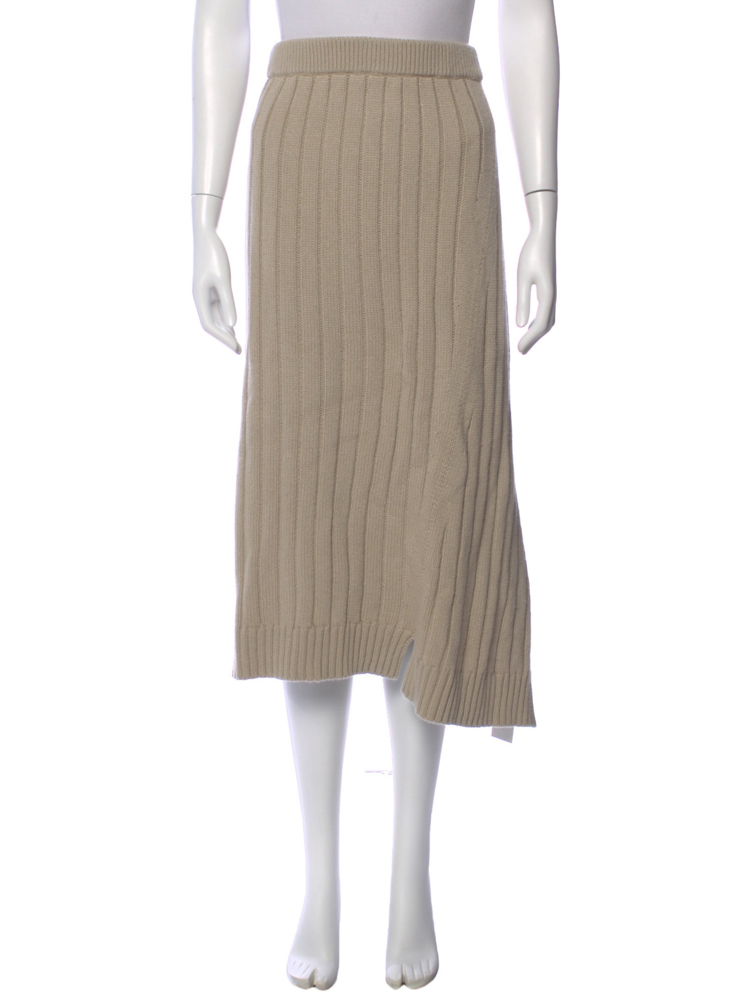 The Row Cashmere Midi Length Skirt