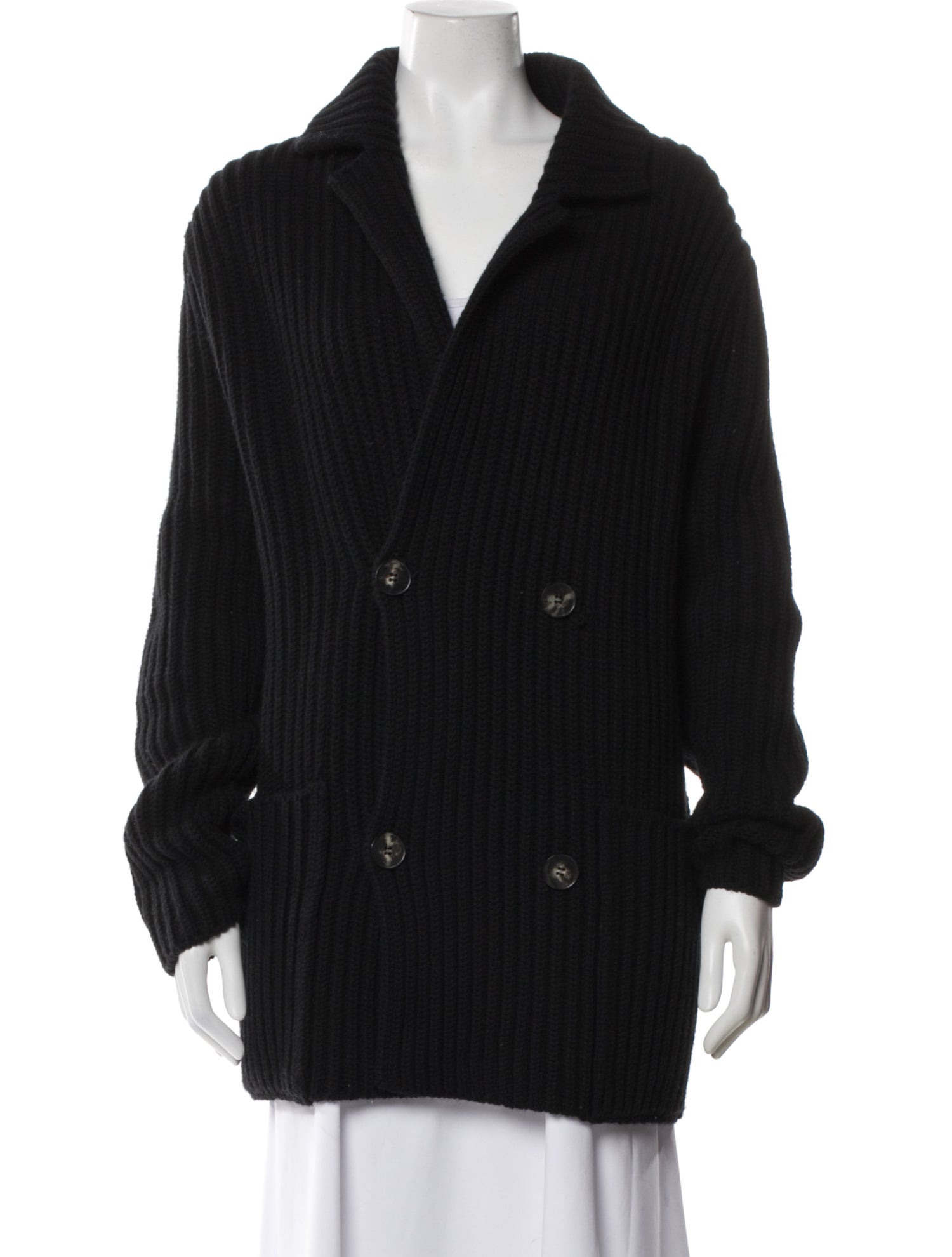 The Row Merino Wool V-Neck Cardigan