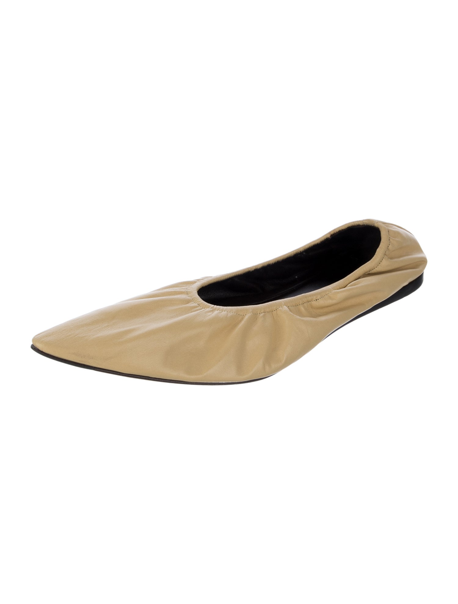 The Row Leather Ballet Flats