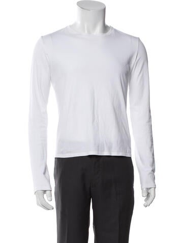 Pre-owned The Row Crew Neck Long Sleeve T-shirt In White