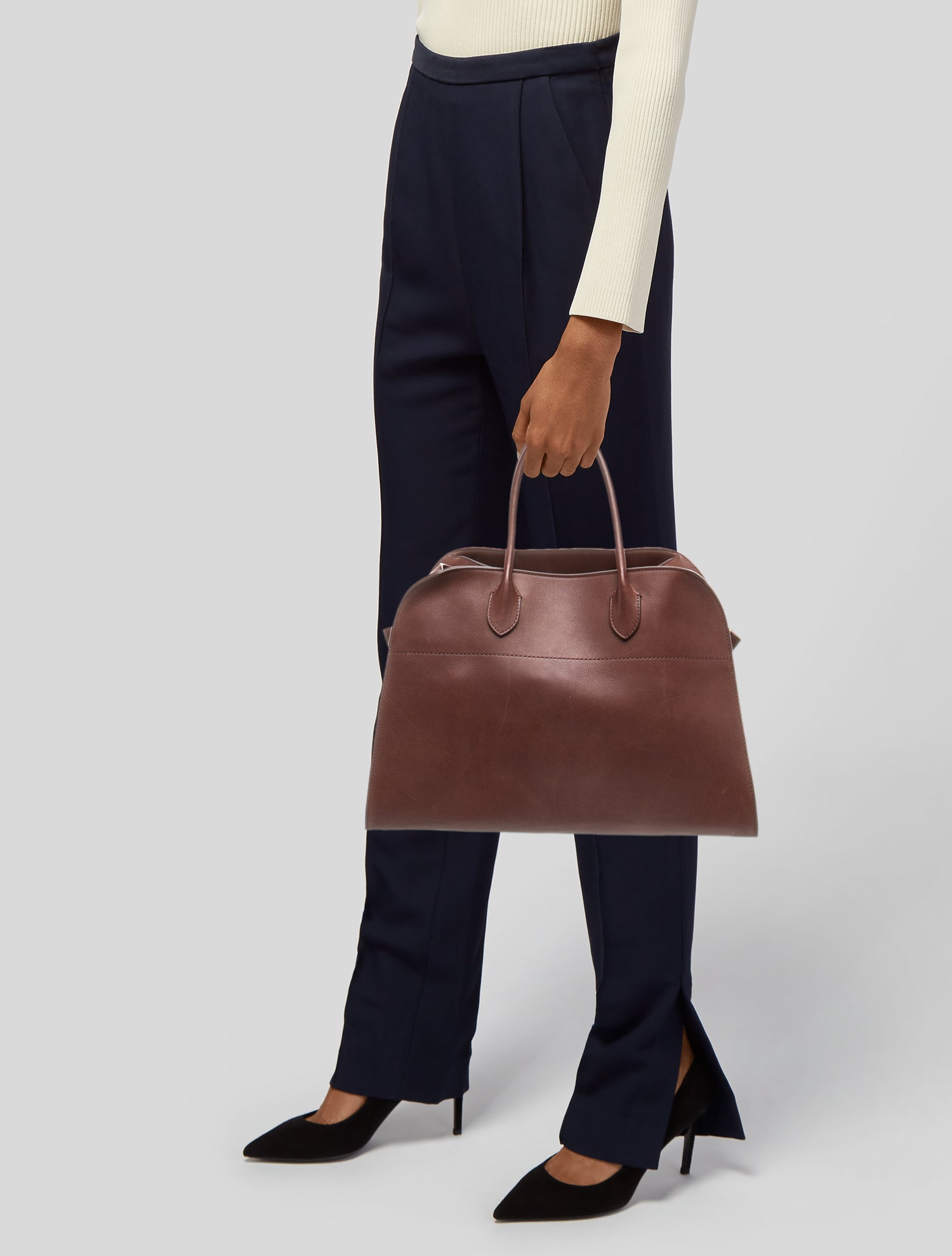 The Row Leather Soft Margaux 15