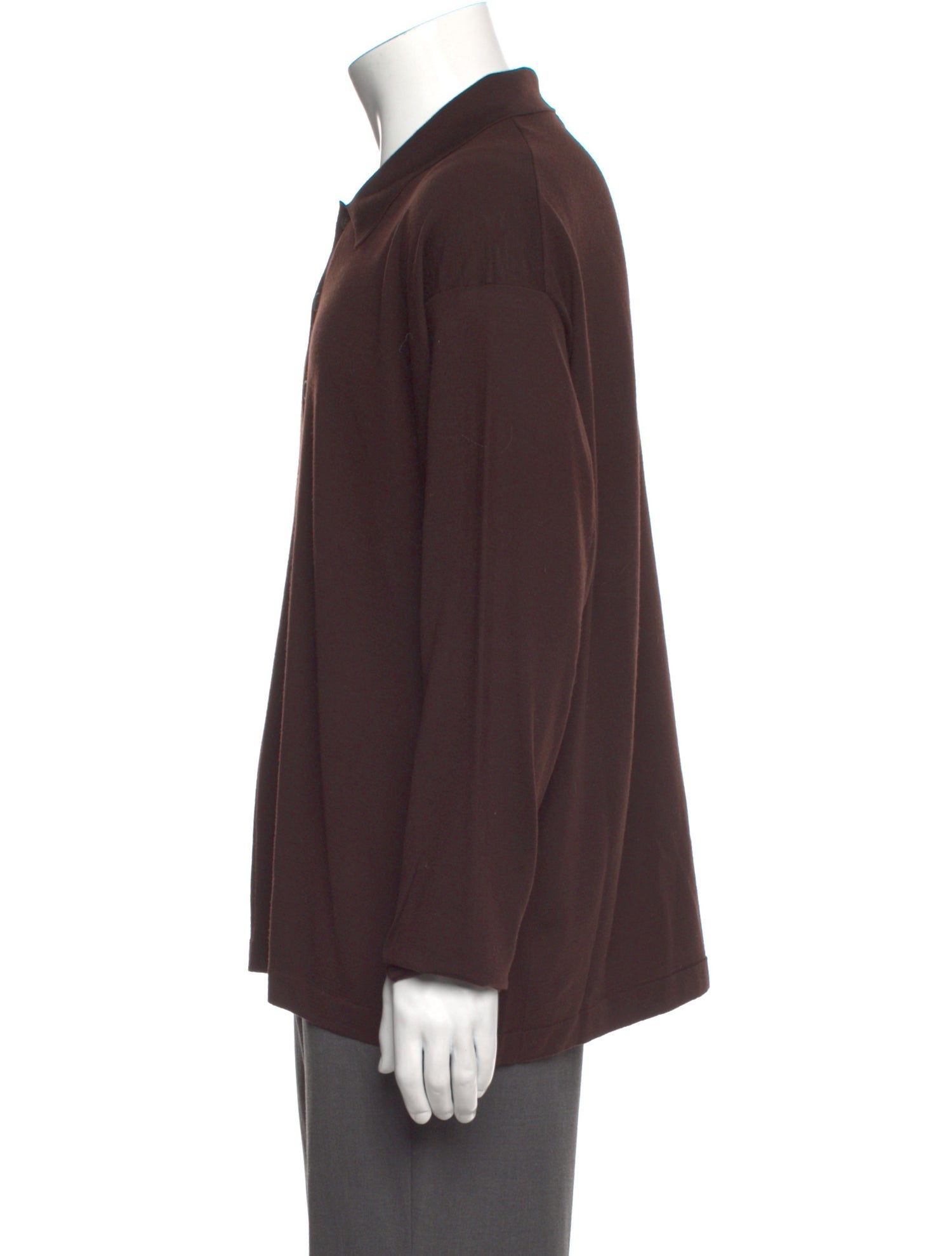 The Row Wool Collar Polo Shirt