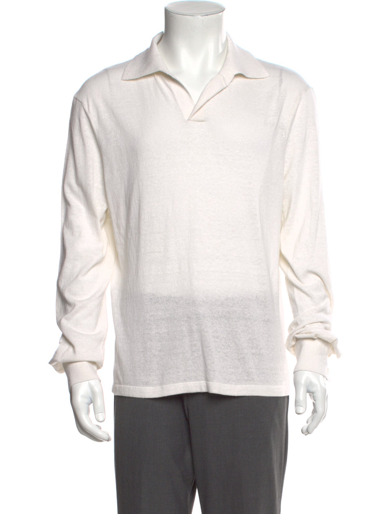 The Row Stafford top Silk Polo Sweater