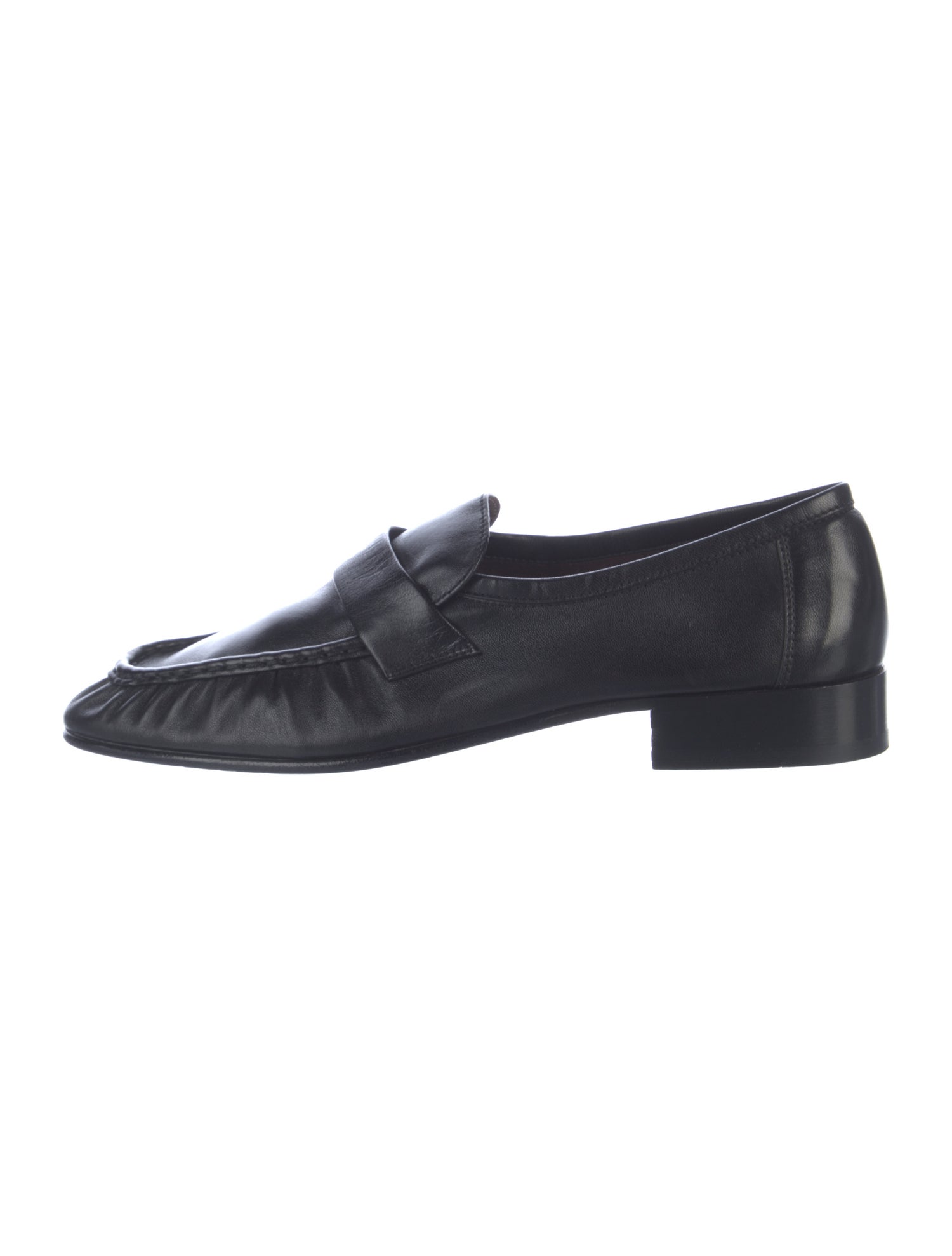 The Row Soft Loafer Leather Loafers