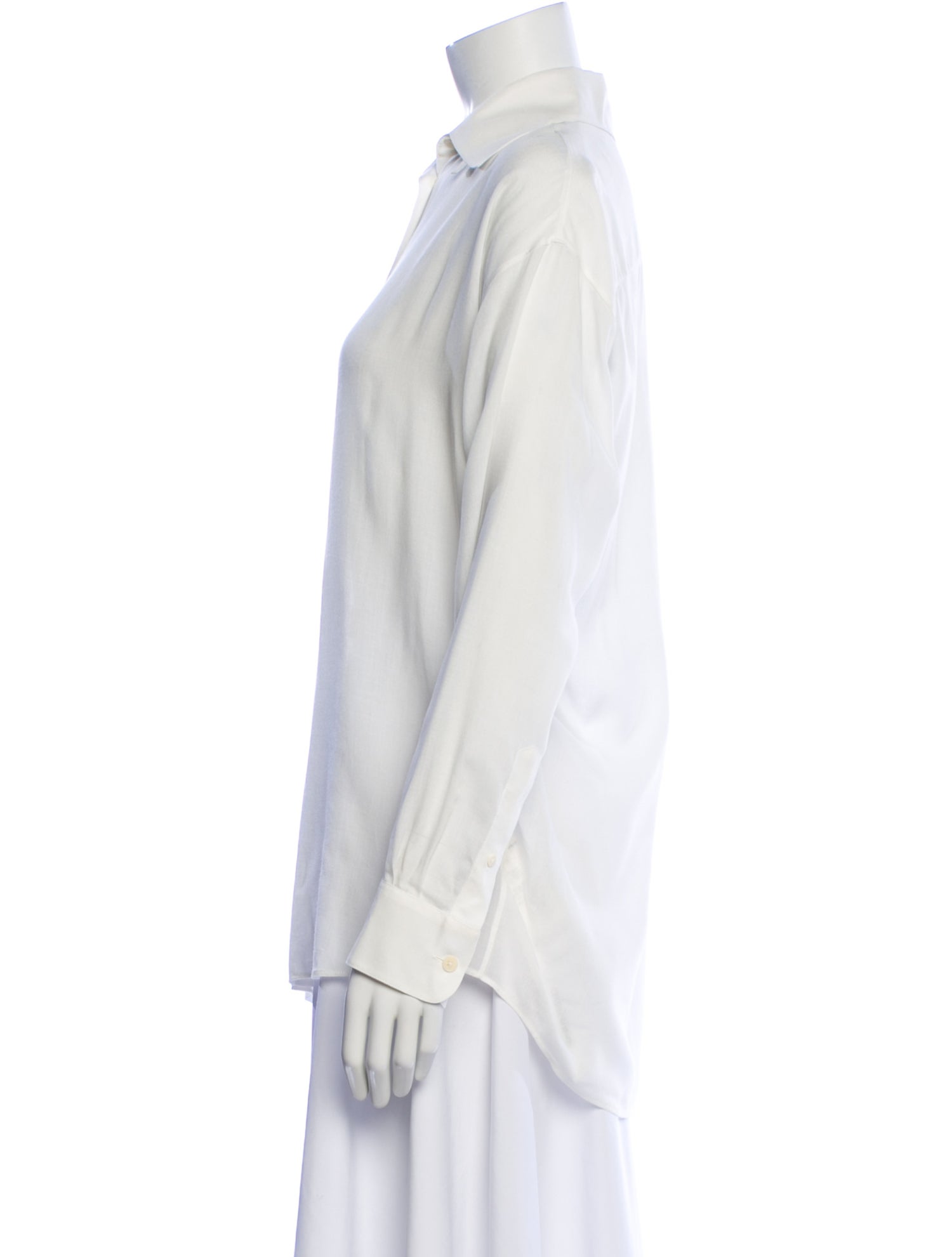 The Row Long Sleeve Button-Up Top