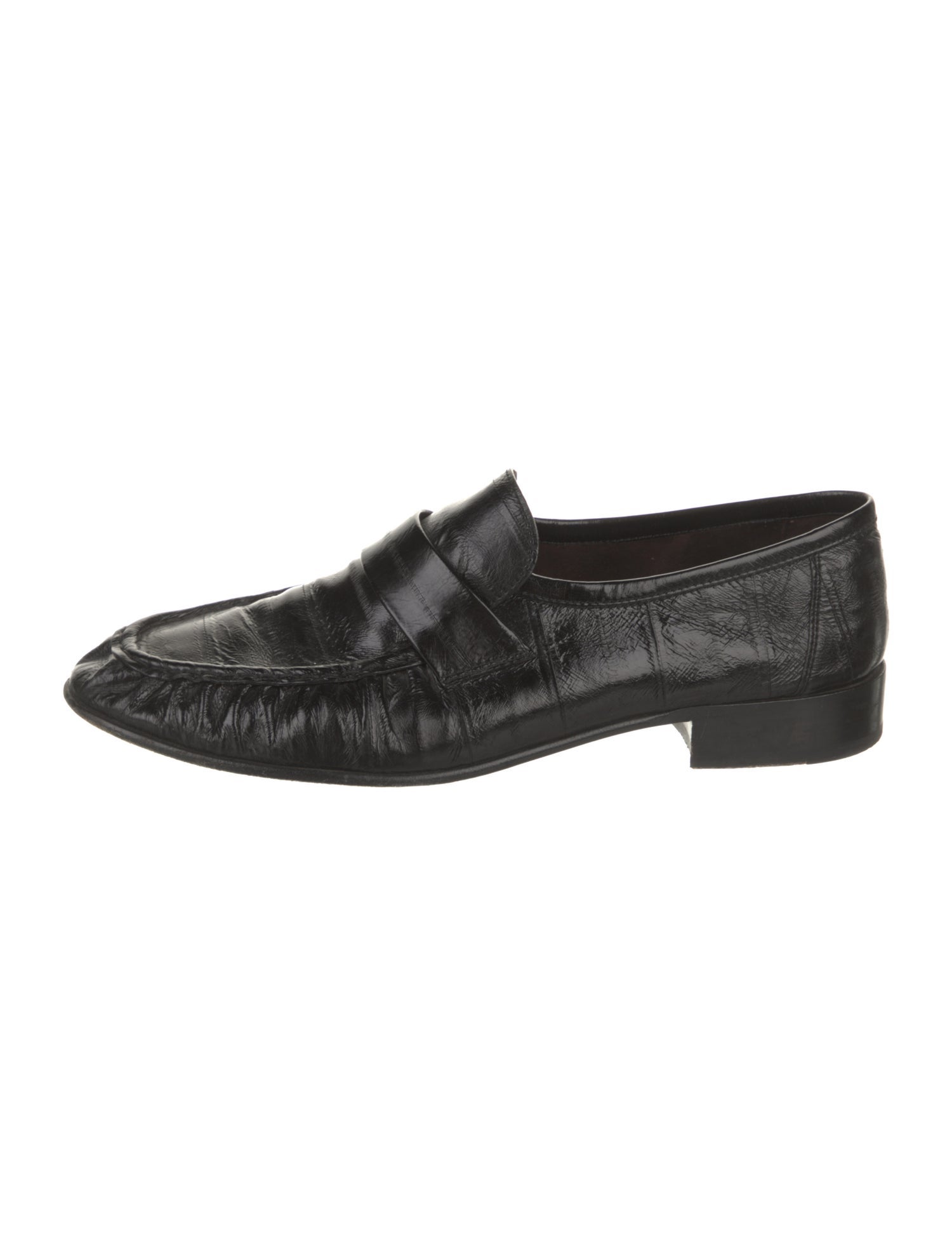 The Row Soft Eel Skin Loafers