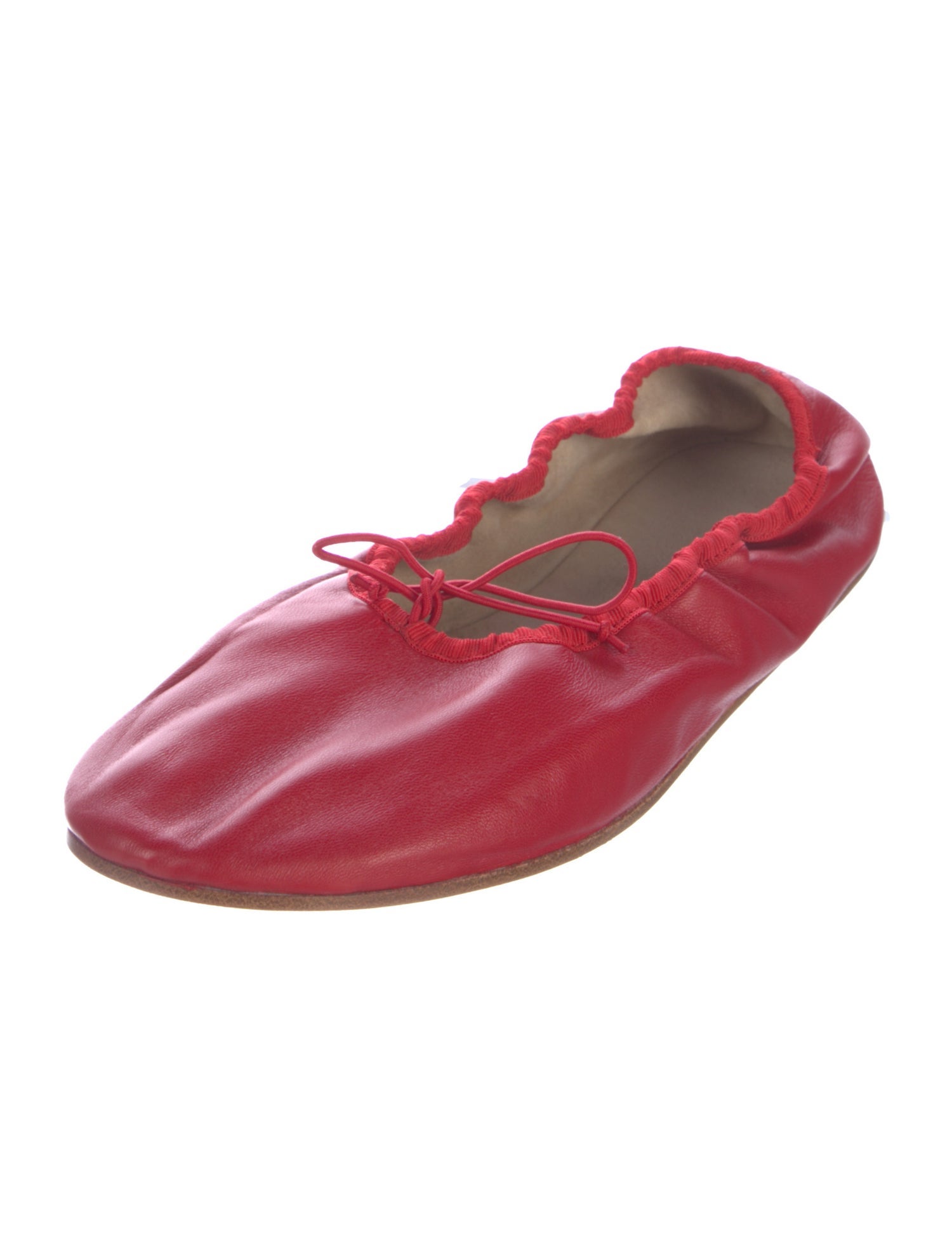 The Row Leather Ballet Flats