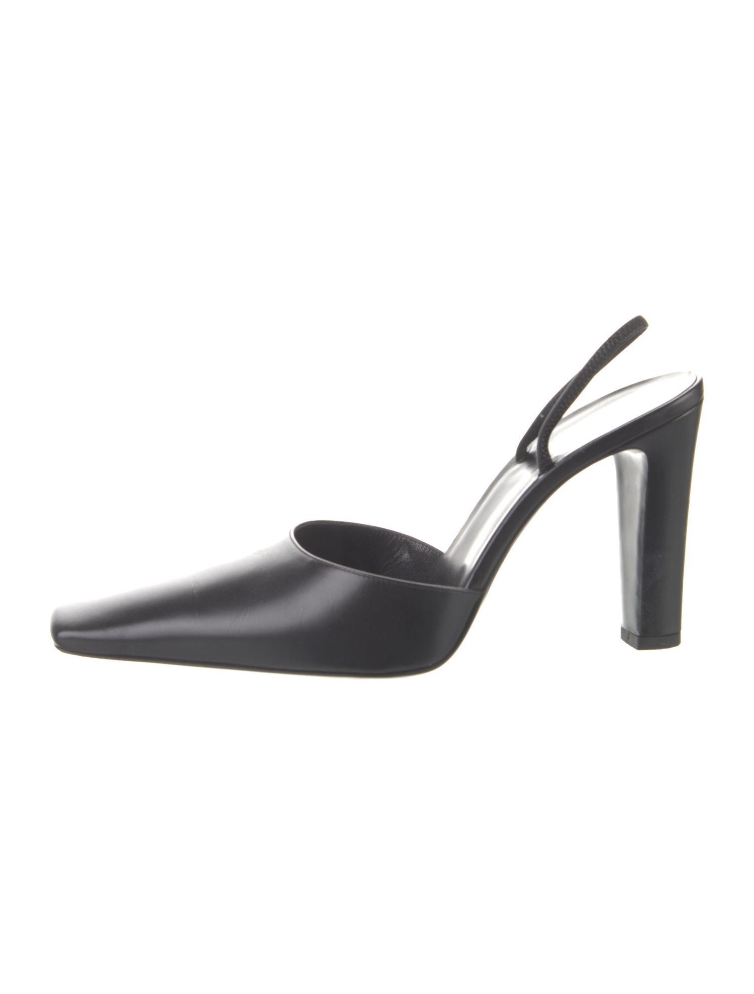 The Row Leather Slingback Pumps