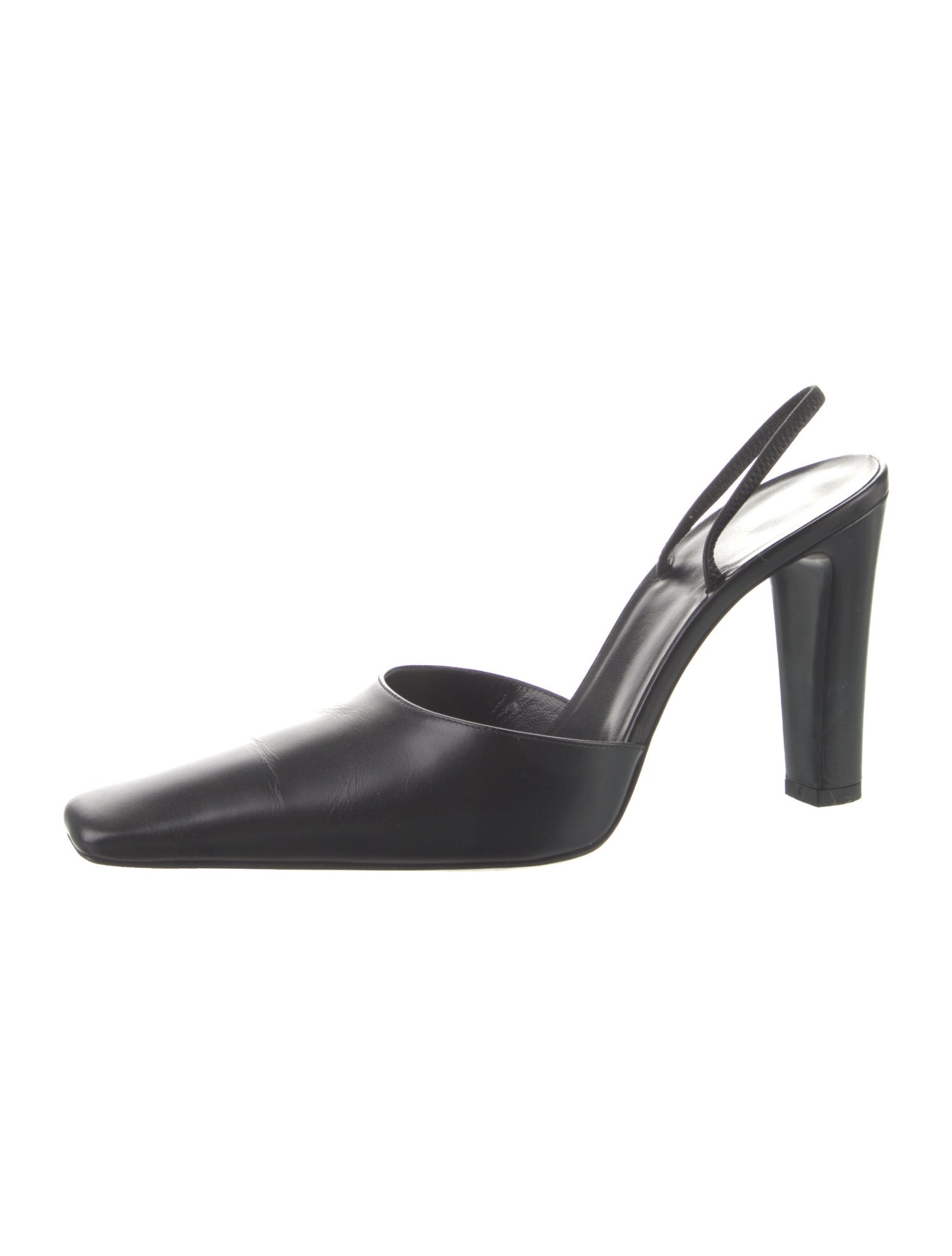 The Row Leather Slingback Pumps