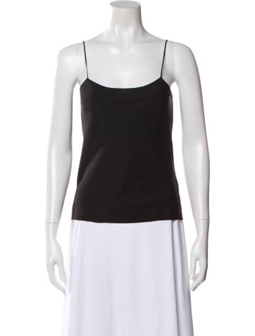 Pre-owned The Row Scoop Neck Sleeveless Top In Black
