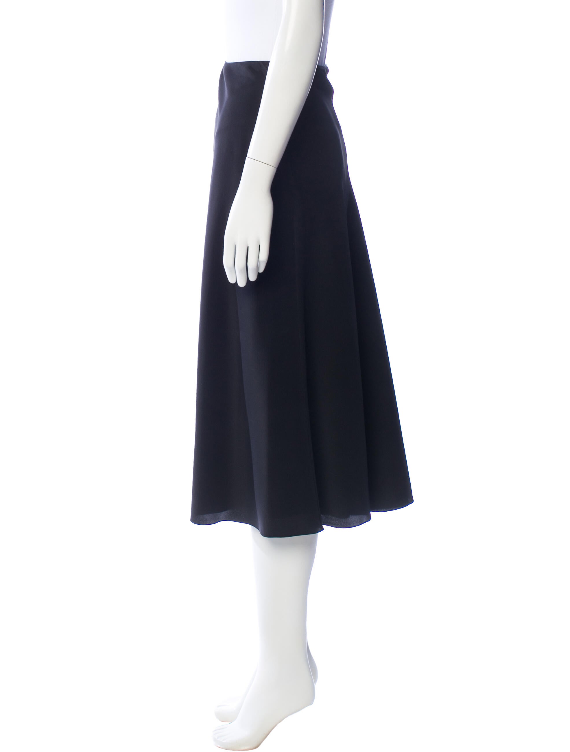 The Row Silk Midi Length Skirt