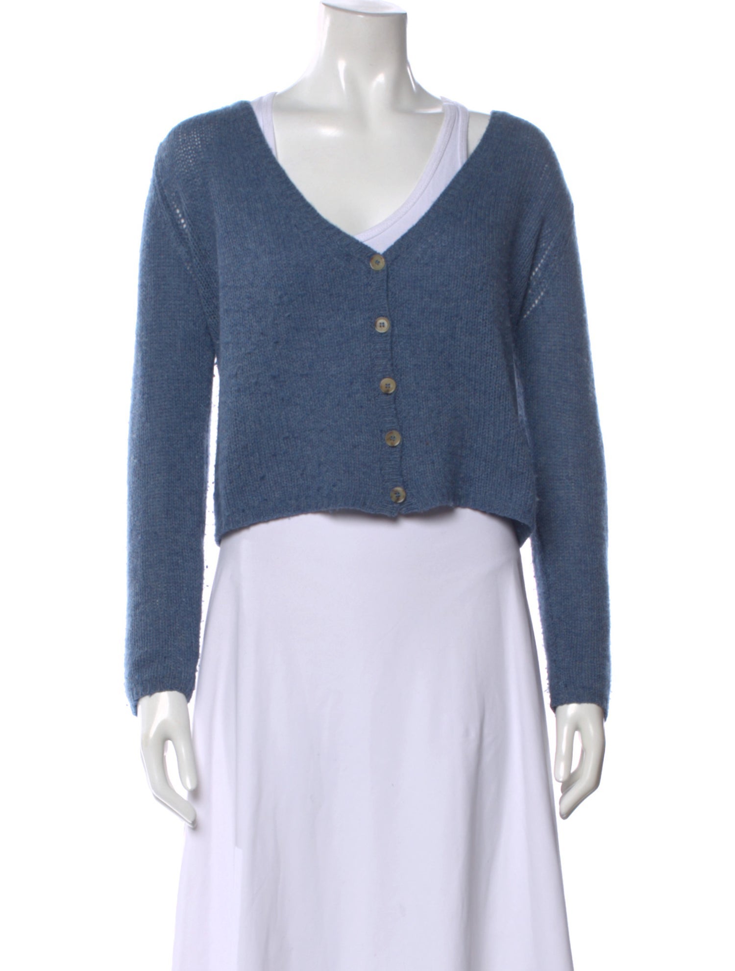 The Row Cashmere V-Neck Sweater