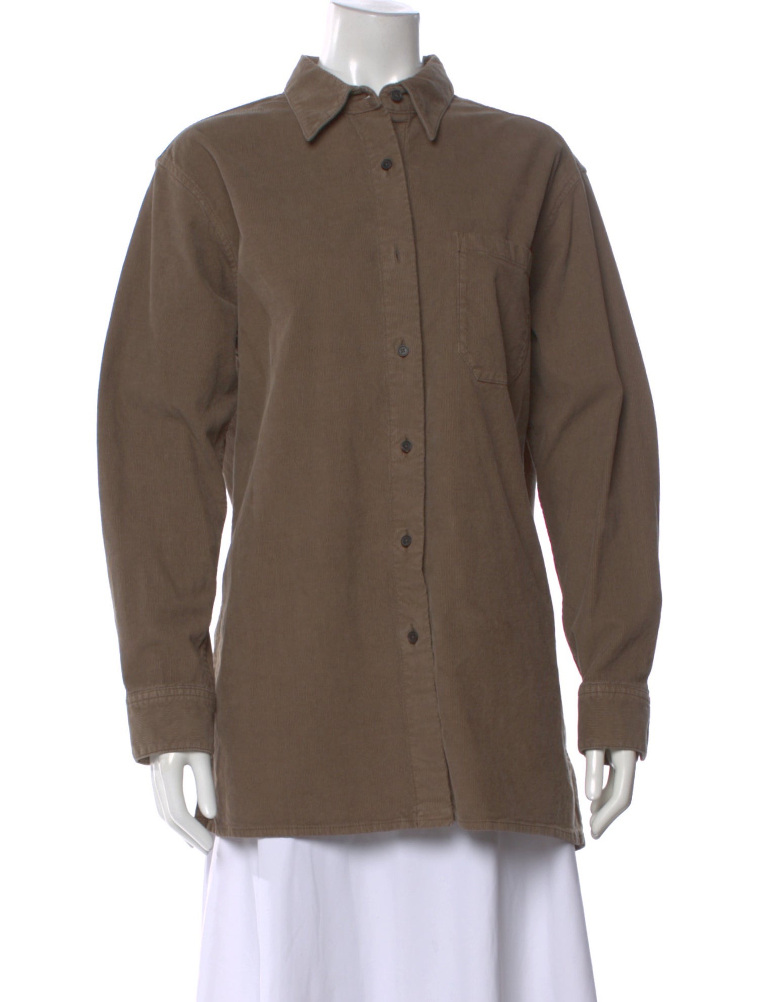 The Row 'Idro' Long Sleeve Button-Up Top