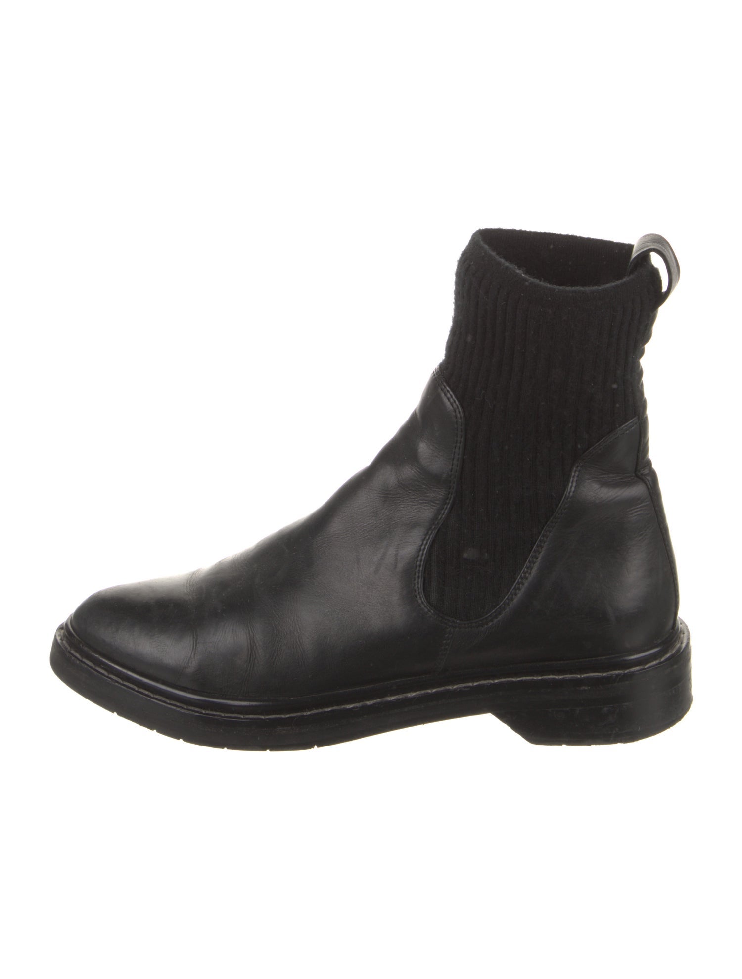 The Row Fara Leather Chelsea Boots