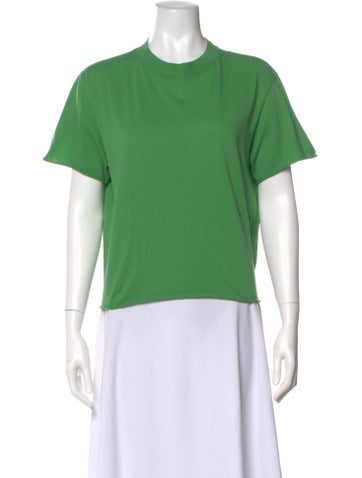 Pre-owned The Row Crew Neck Short Sleeve T-shirt In Green