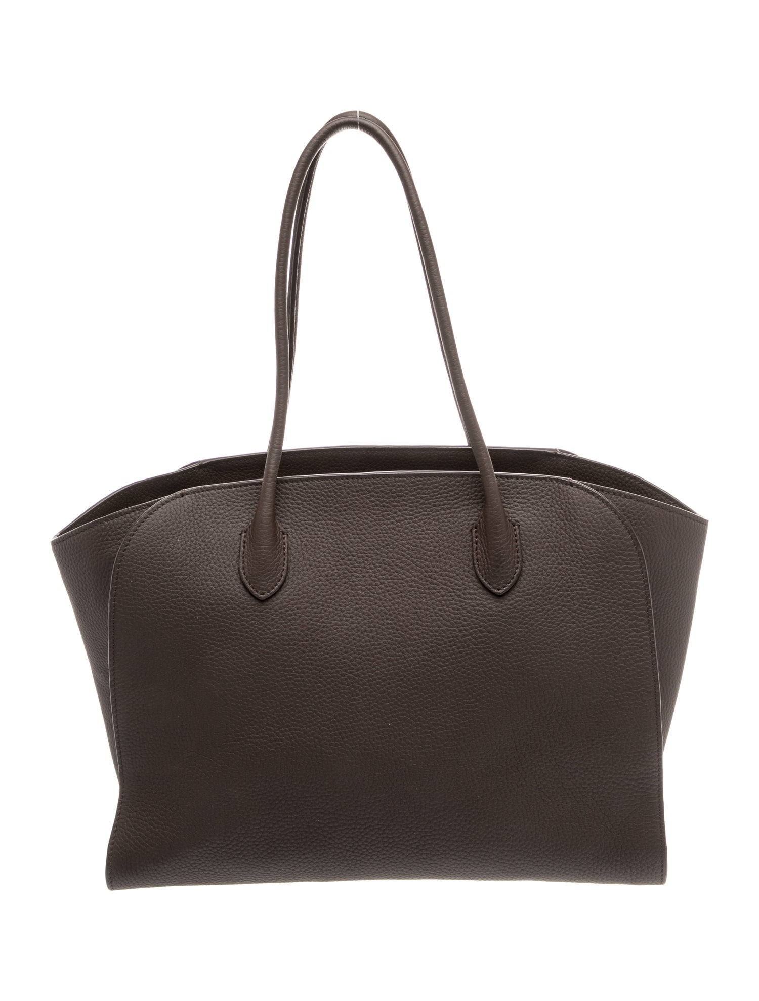 The Row Leather Marlo 14 - Brown Shoulder Bags, Handbags