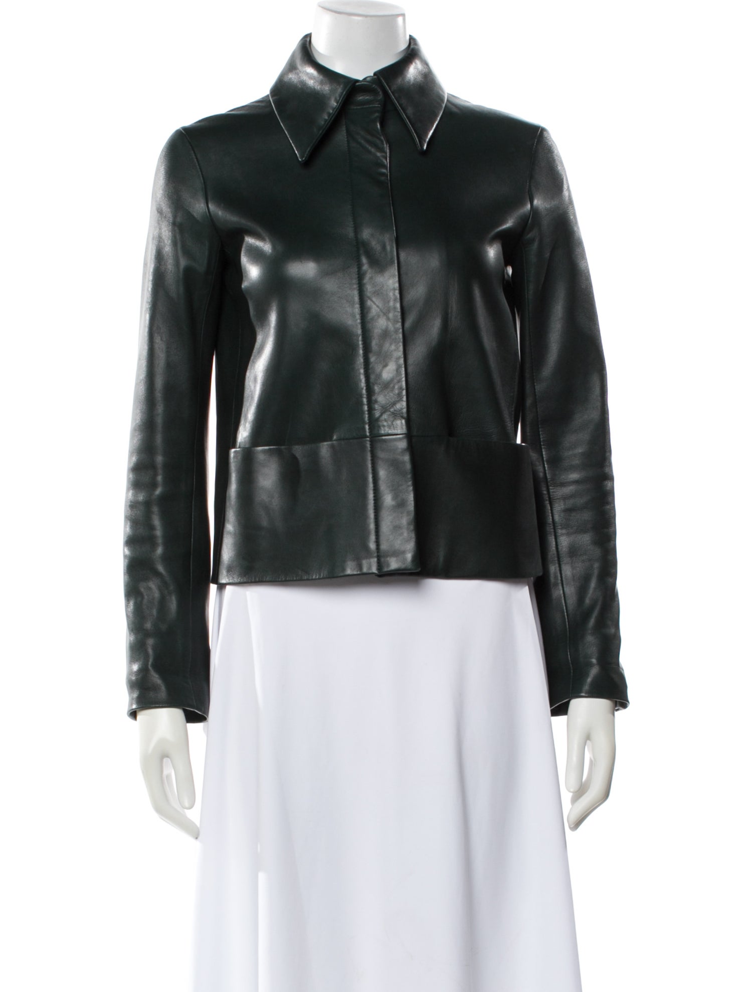 The Row Leather Biker Jacket
