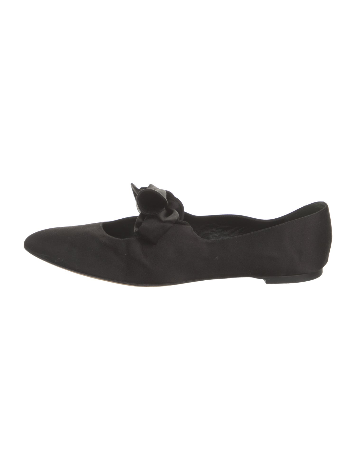 The Row Elodies Satin Mary Jane Flats