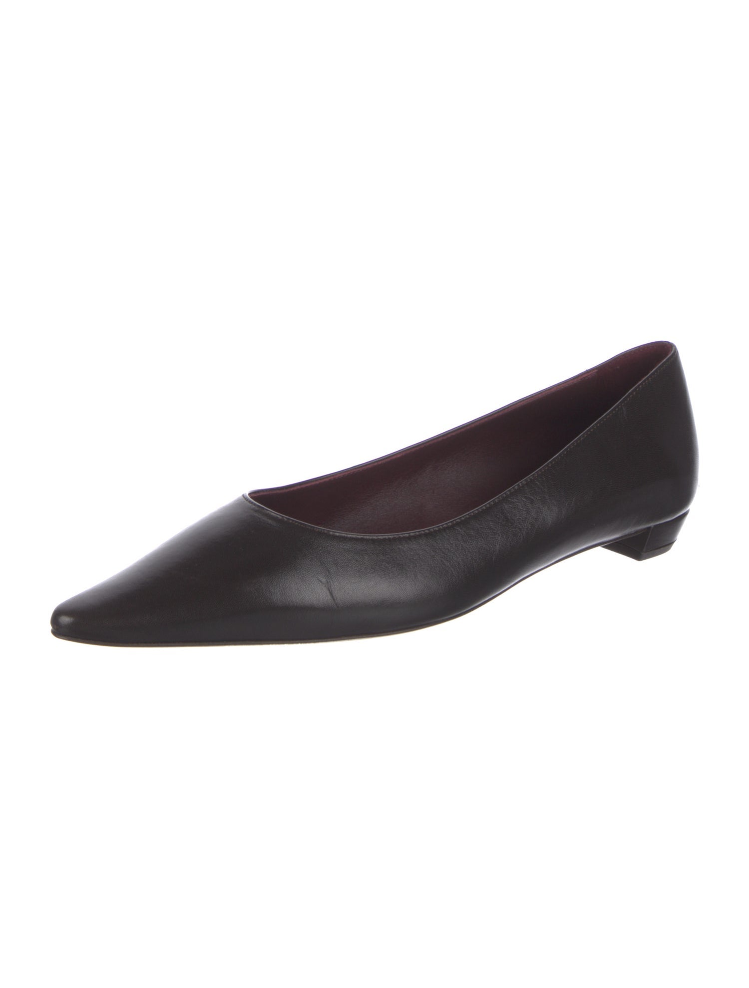 The Row Claudette Leather Ballet Flats