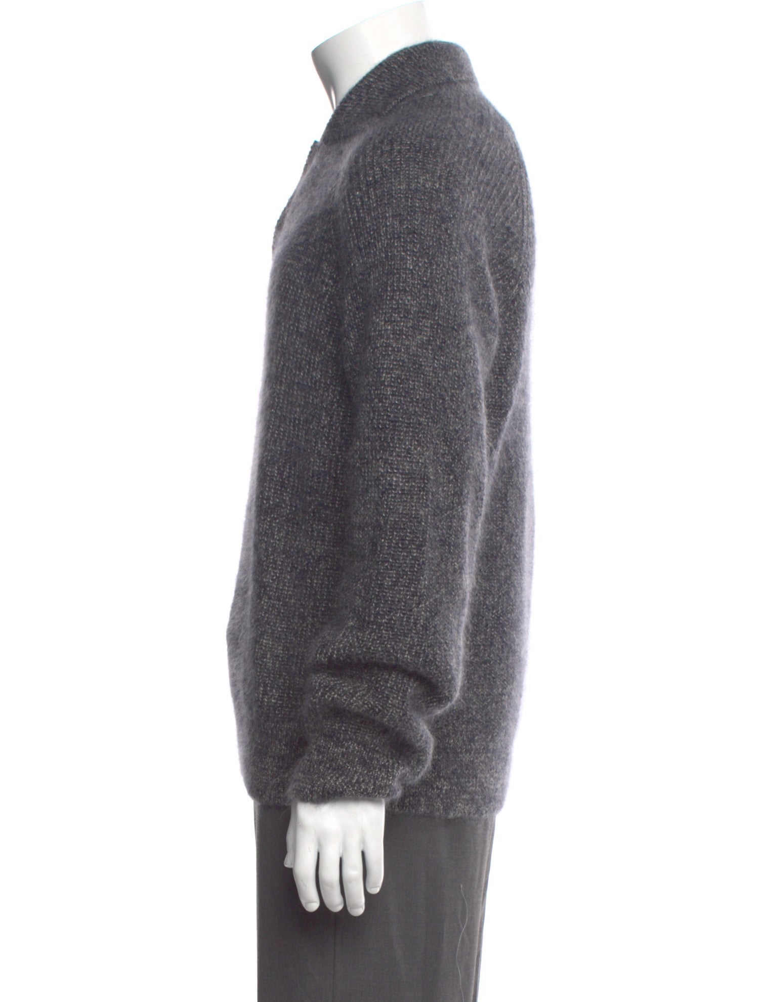 The Row Mohair Collar Polo Sweater