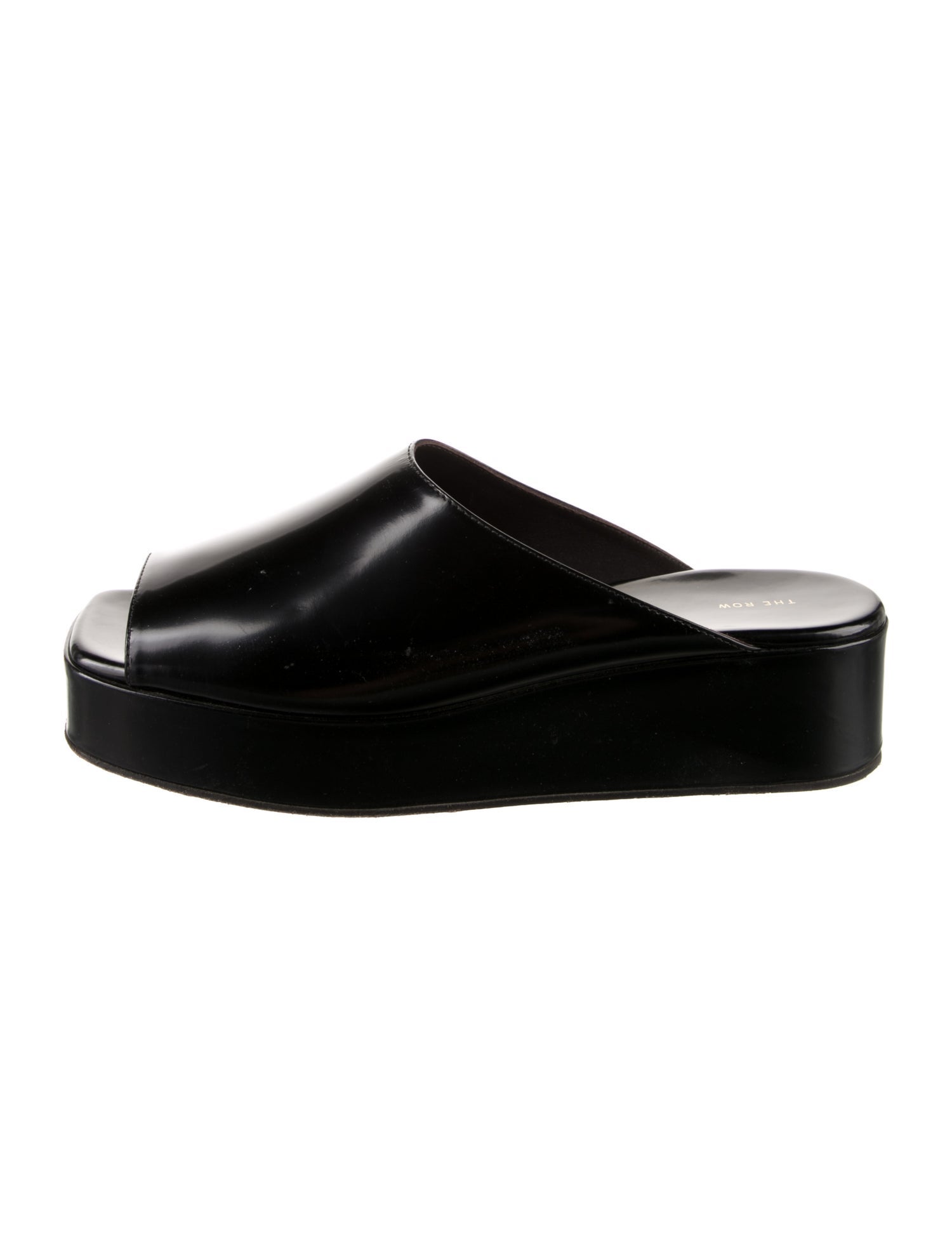 The Row Emi Patent Leather Slides