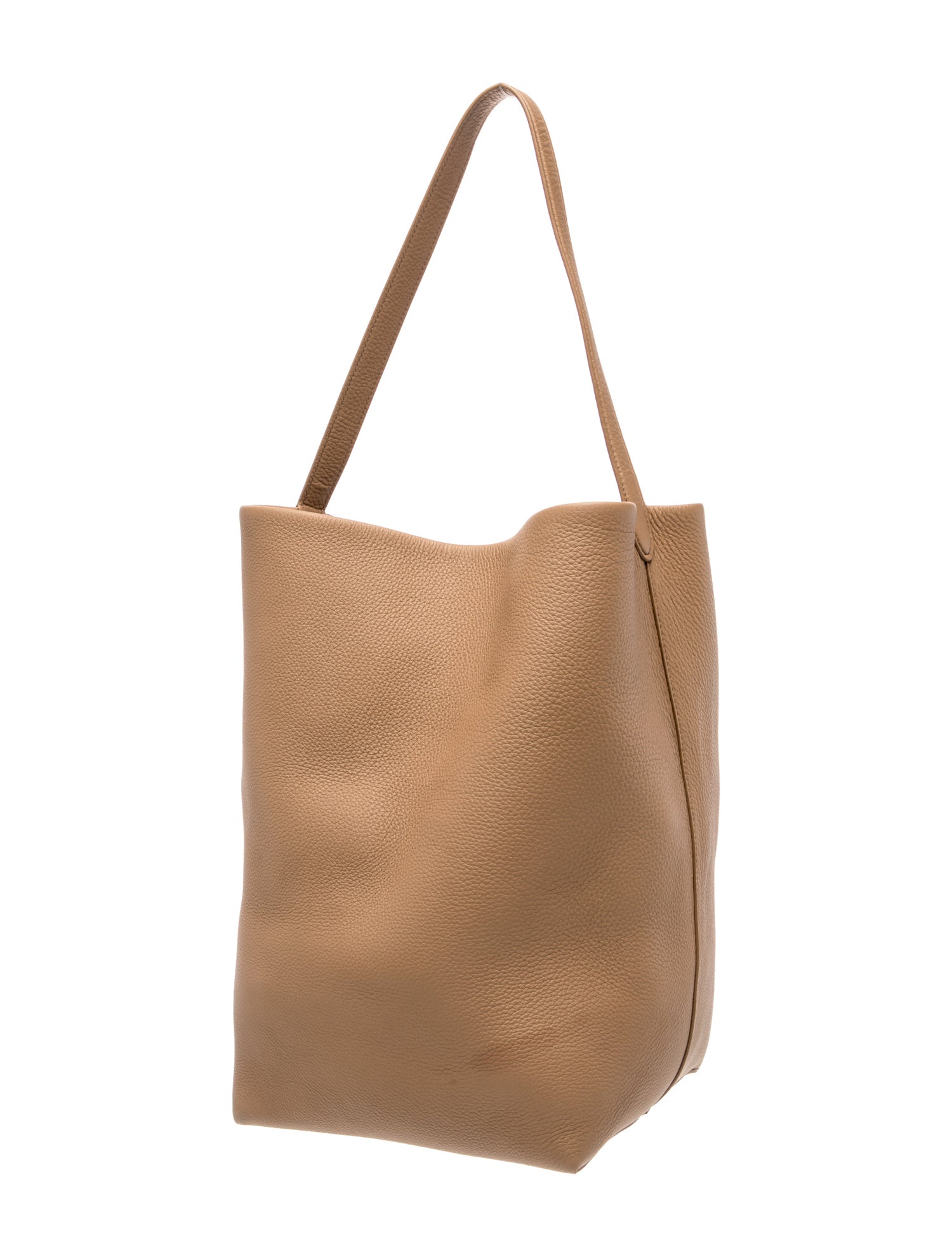 The Row Leather N/S Park Tote Large