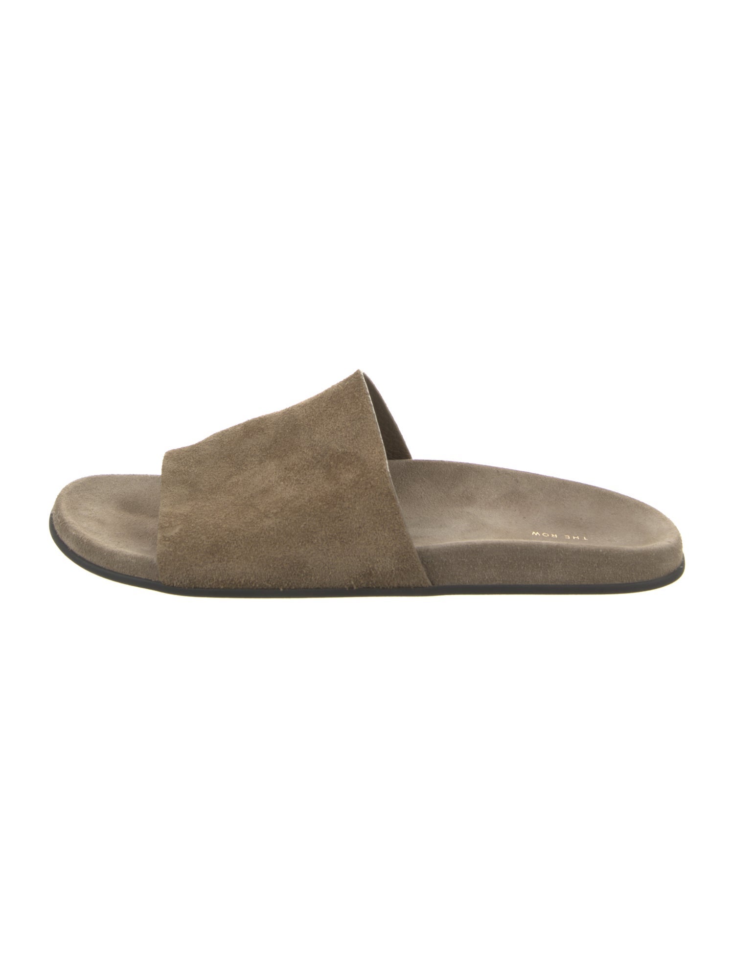 The Row Hugh Suede Slides